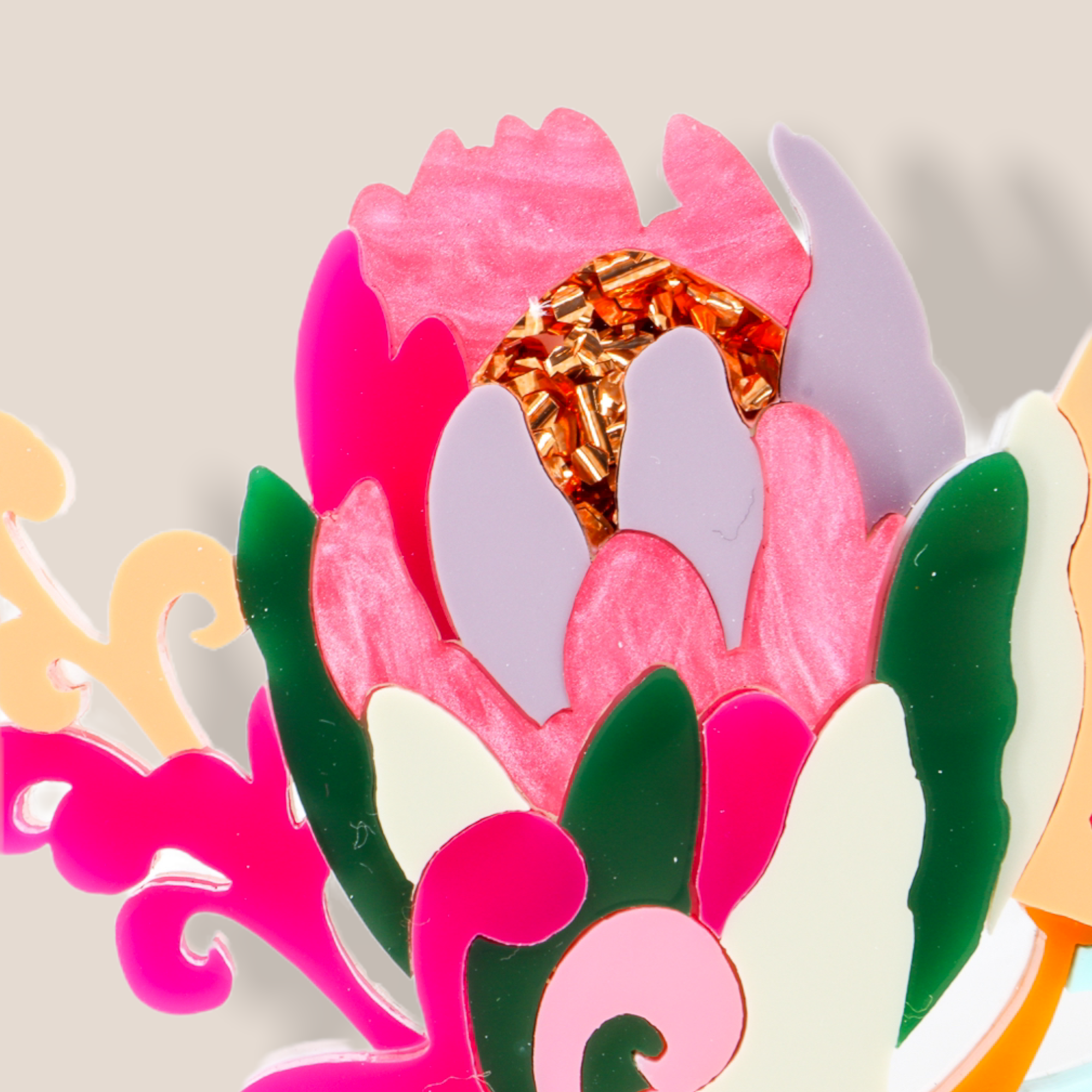 Danilova Jewellery, Deer Arrow, Acrylic Plastic Brooch2.PNG