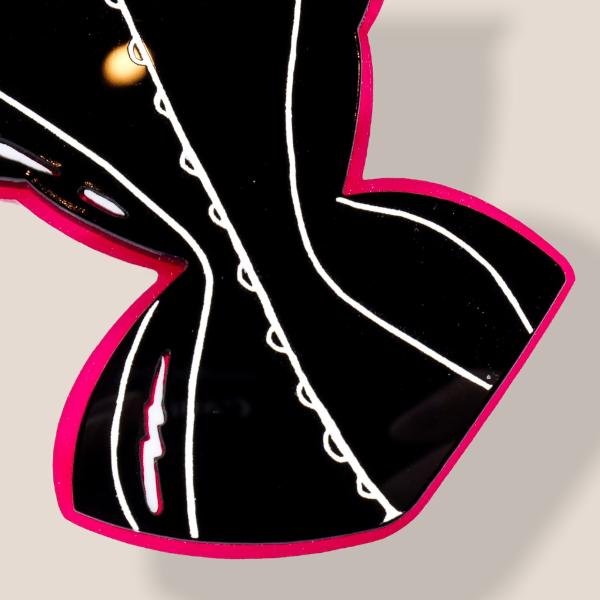 Danilova Jewellery, Deer Arrow, Acrylic Plastic Brooch4.PNG