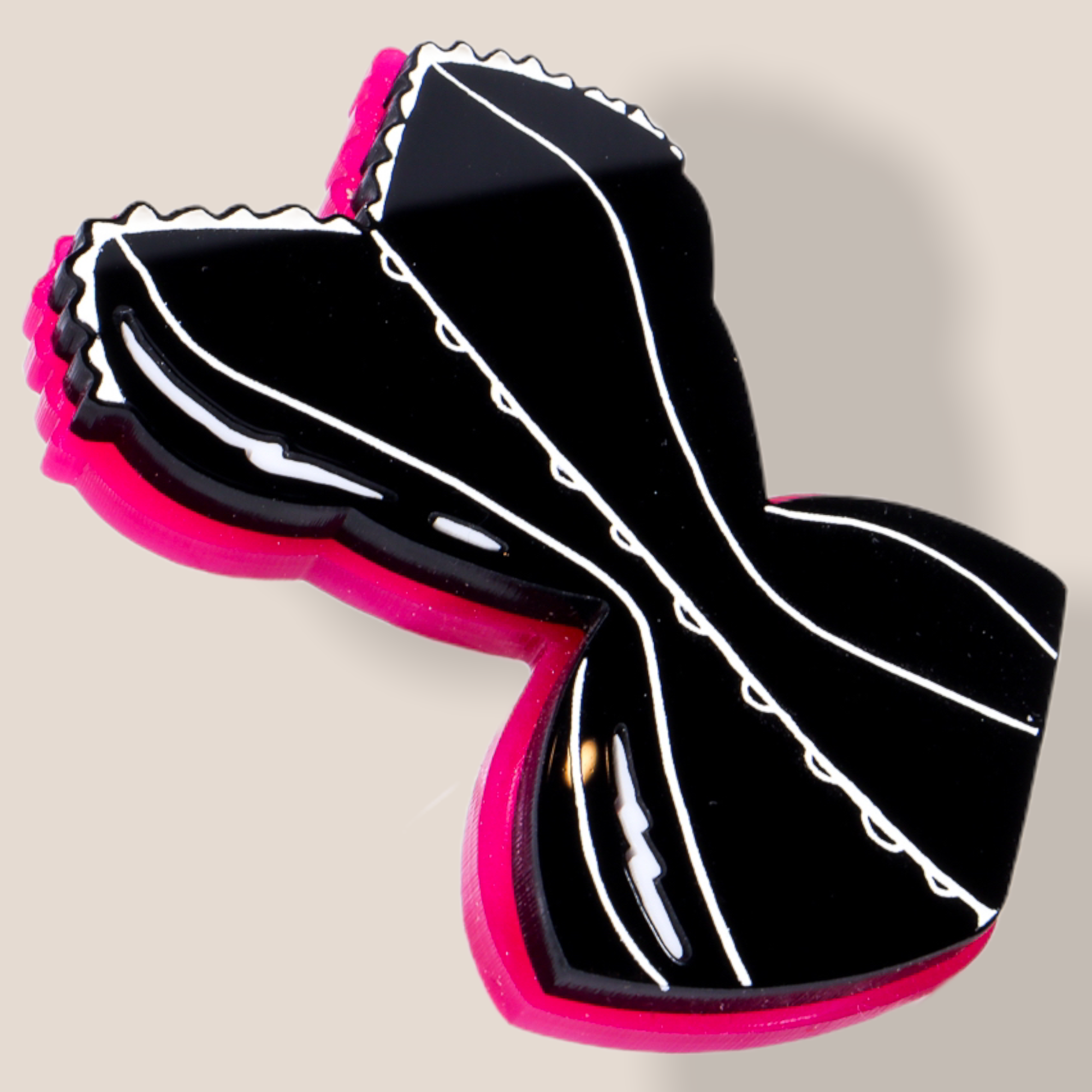 Danilova Jewellery, Deer Arrow, Acrylic Plastic Brooch5.PNG