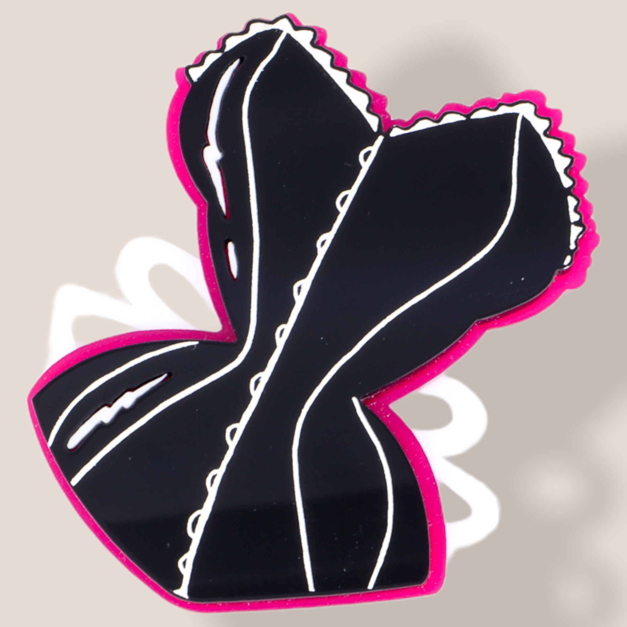 Danilova Jewellery, Deer Arrow, Acrylic Plastic Brooch8.PNG