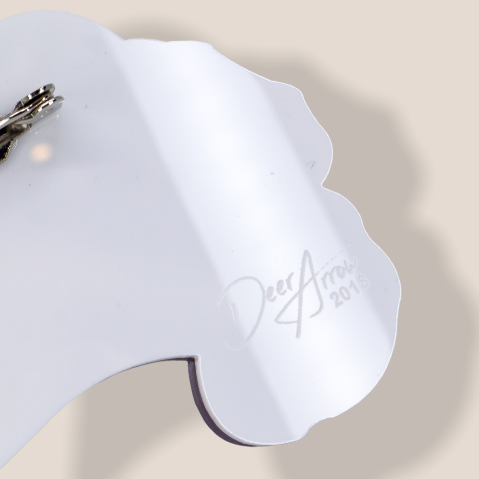 Danilova Jewellery, Deer Arrow, Acrylic Plastic Brooch8.PNG