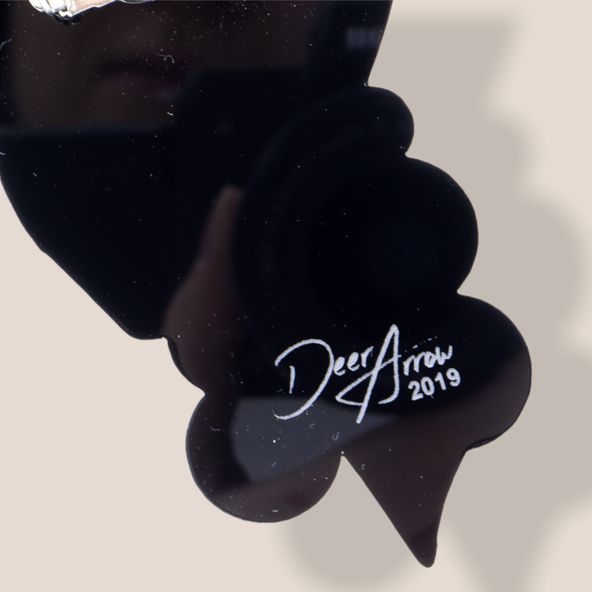 Danilova Jewellery, Deer Arrow, Acrylic Plastic Brooch10.PNG