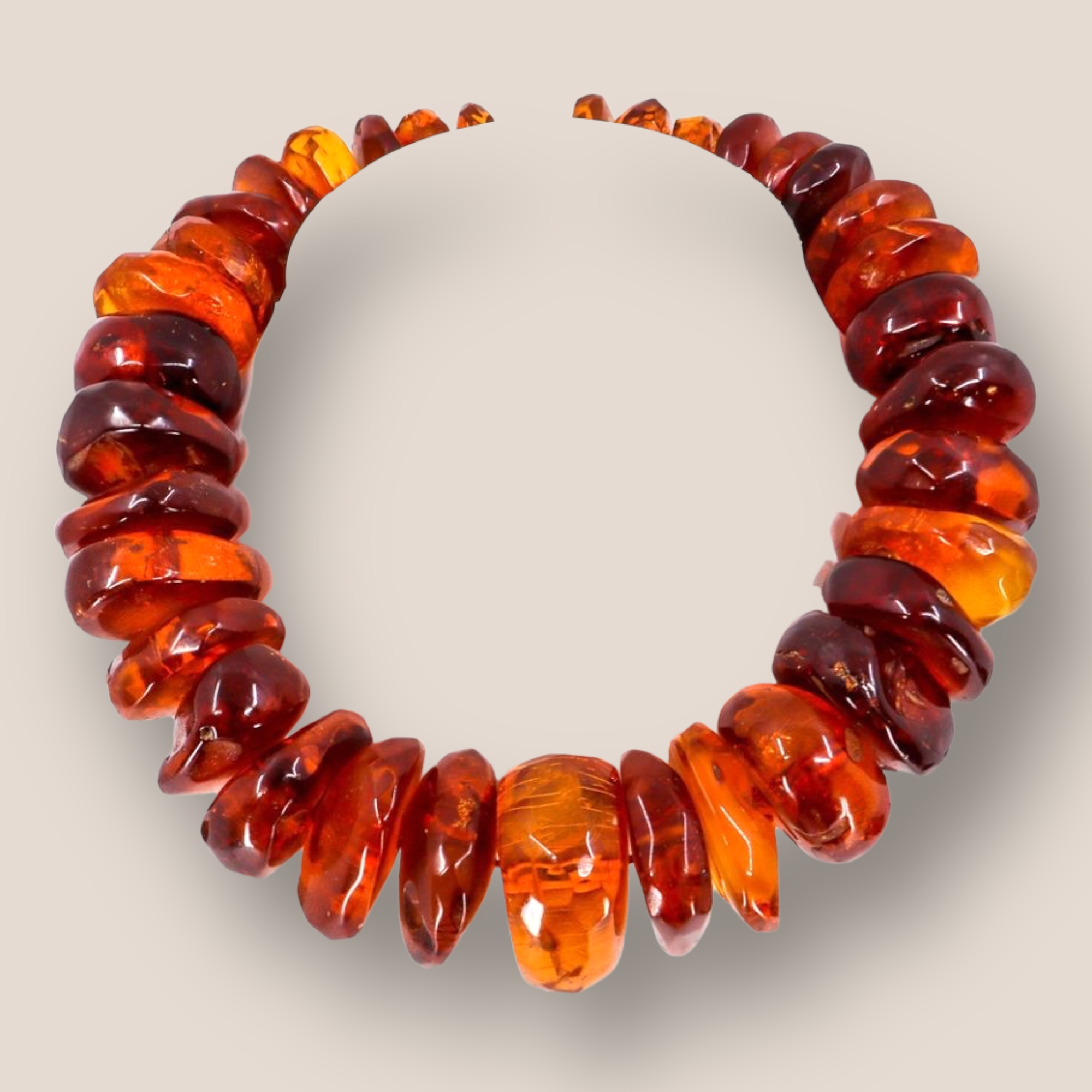 Precious Antique, Schaumburg Amber Necklace, circa 1880