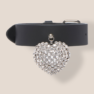 Alessandra Rich, Leather And Crystal Pendant, Choker  display picture 1