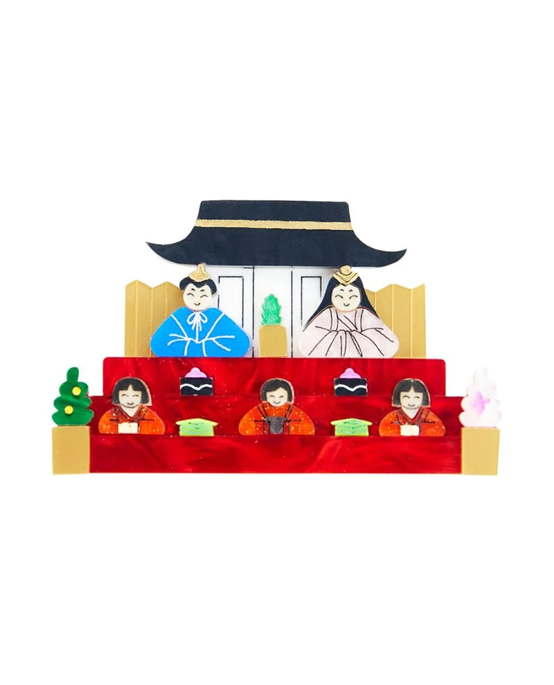Danilova, La Vidriola, My Hina Doll Collection, Acrylic Brooch0.jpg