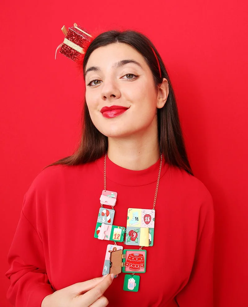 Danilova, La Vidriola, Advent Calendar Goodies, Interactive, Acrylic Statement Necklace3.jpg