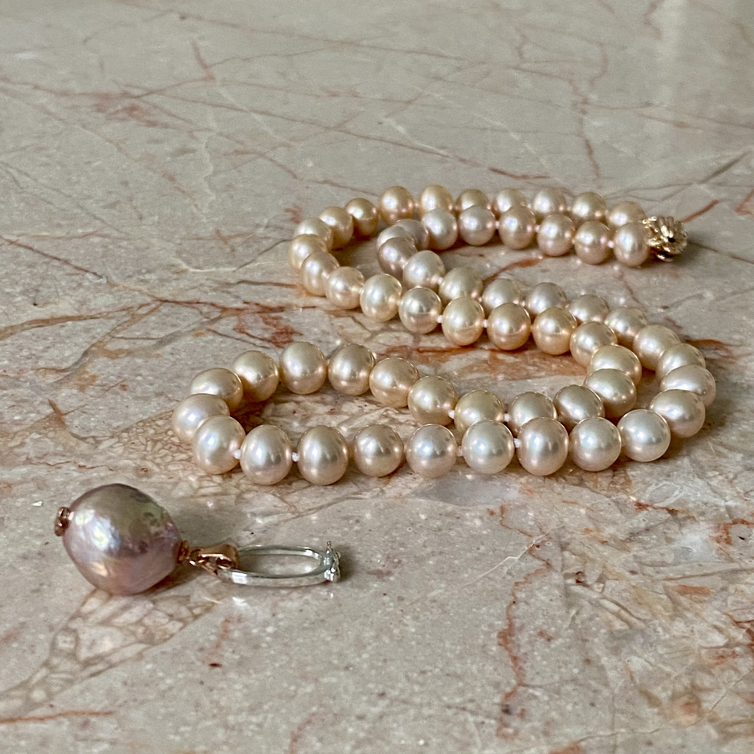 By Danilova, Baby Pink Pearl & Large Kasumi Pearl Pendant, Necklace16.png