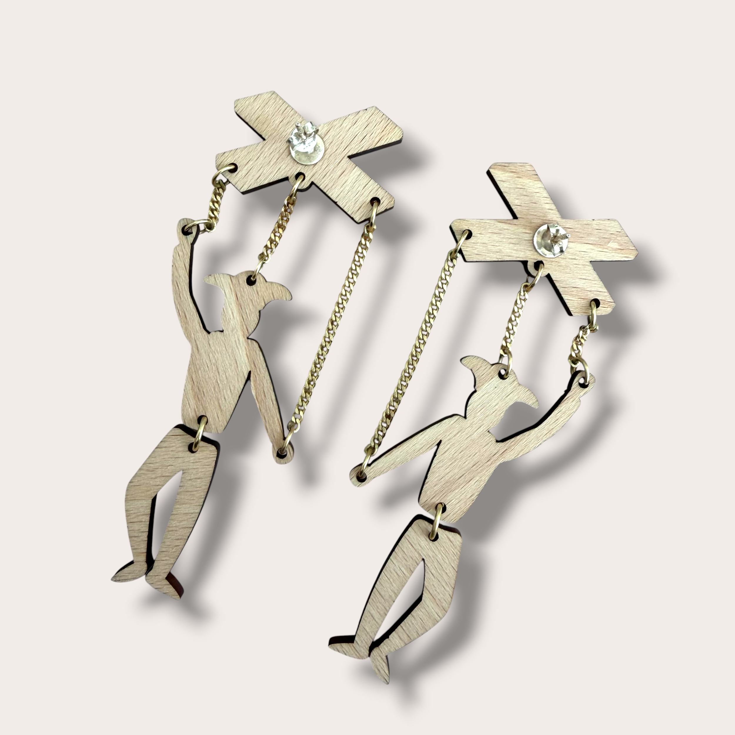Danilova, La Vidriola, Puppet Master, Wooden Earrings2.PNG