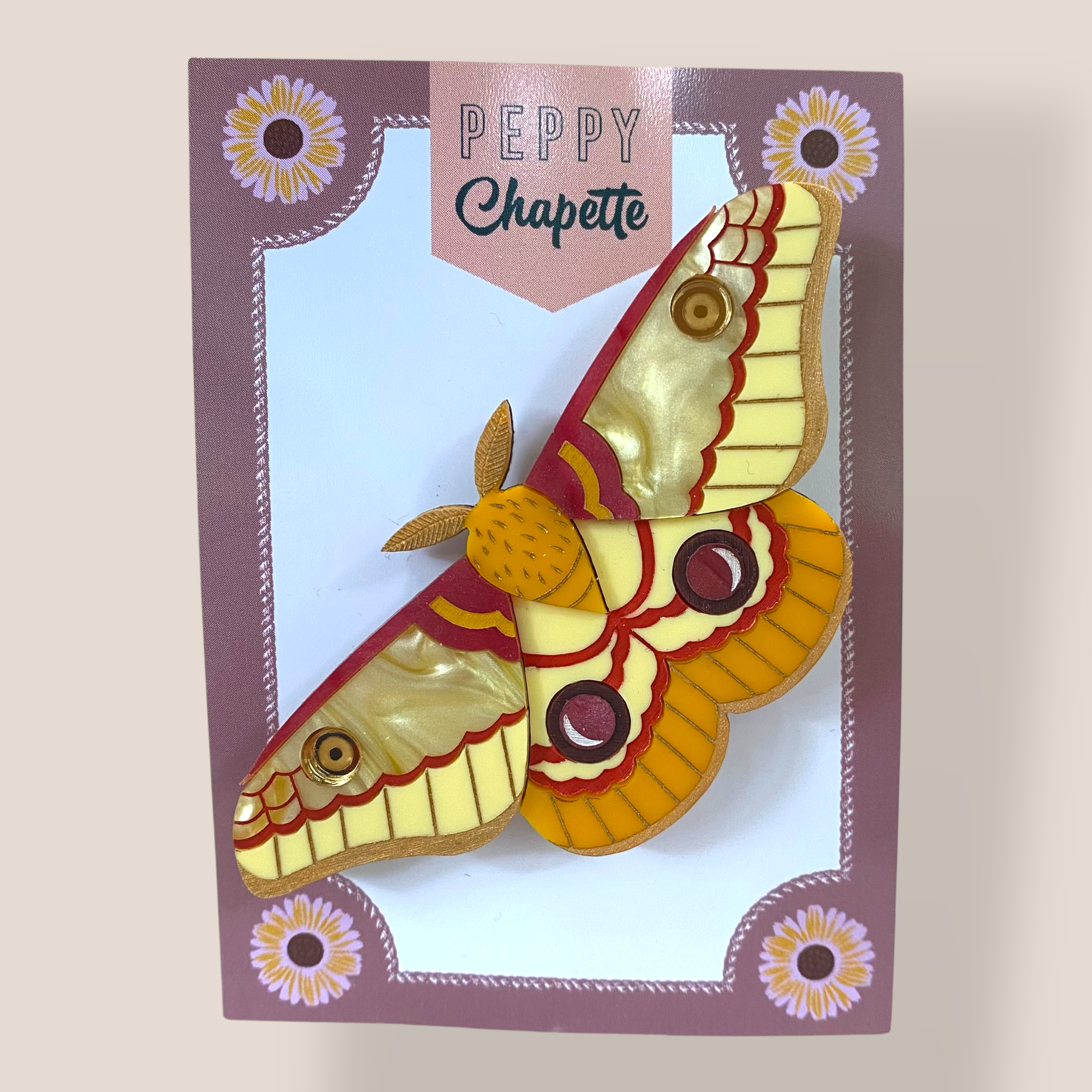 Danilova Jewellery, Peppy Chapette,Isabel Io Moth (2022) Acrylic Brooch2.png