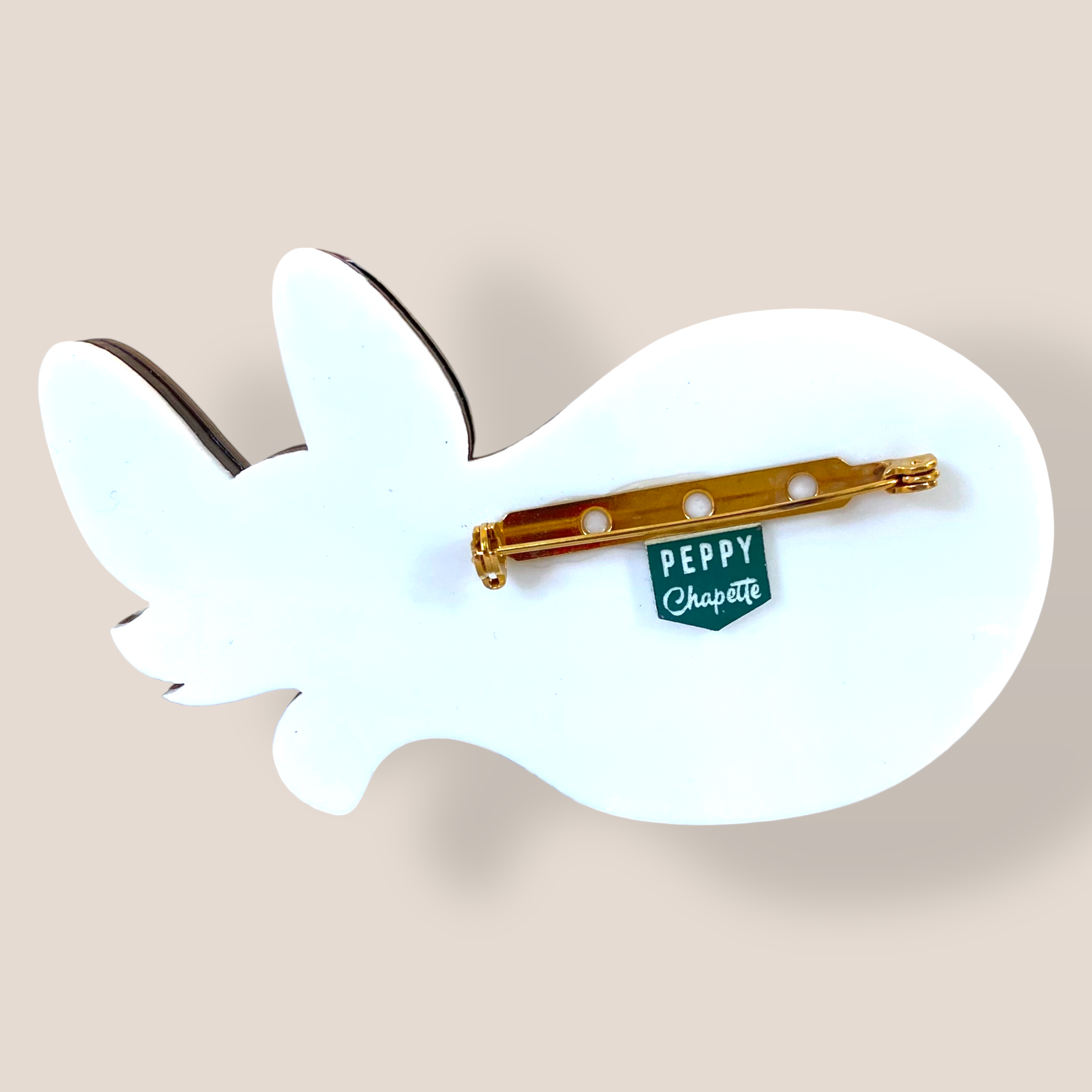 Danilova Jewellery, Peppy Chapette, Queen Fox (2019) Acrylic Brooch4.png