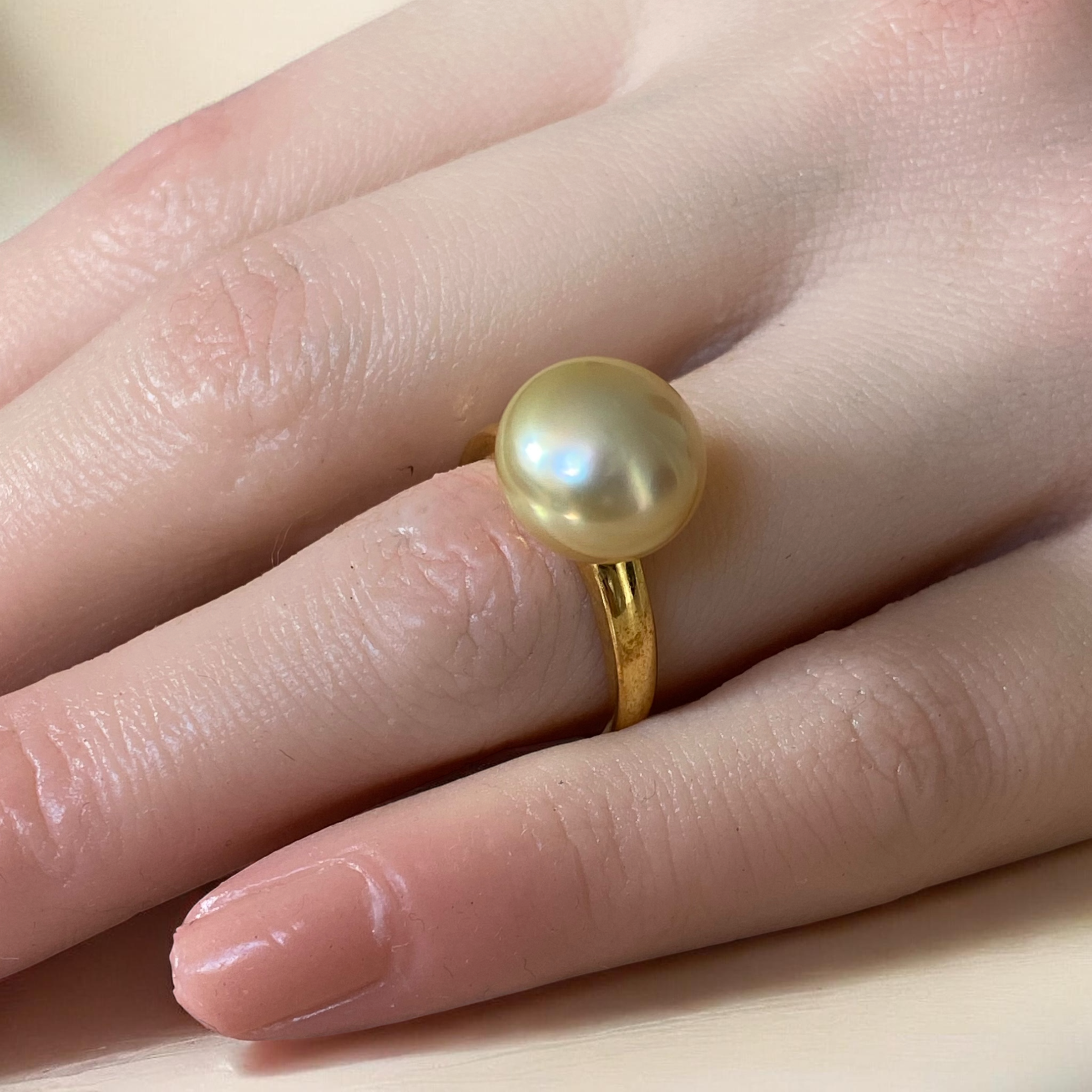 South Sea, Gold Pearl Ring in Gilded Silver Setting10.PNG