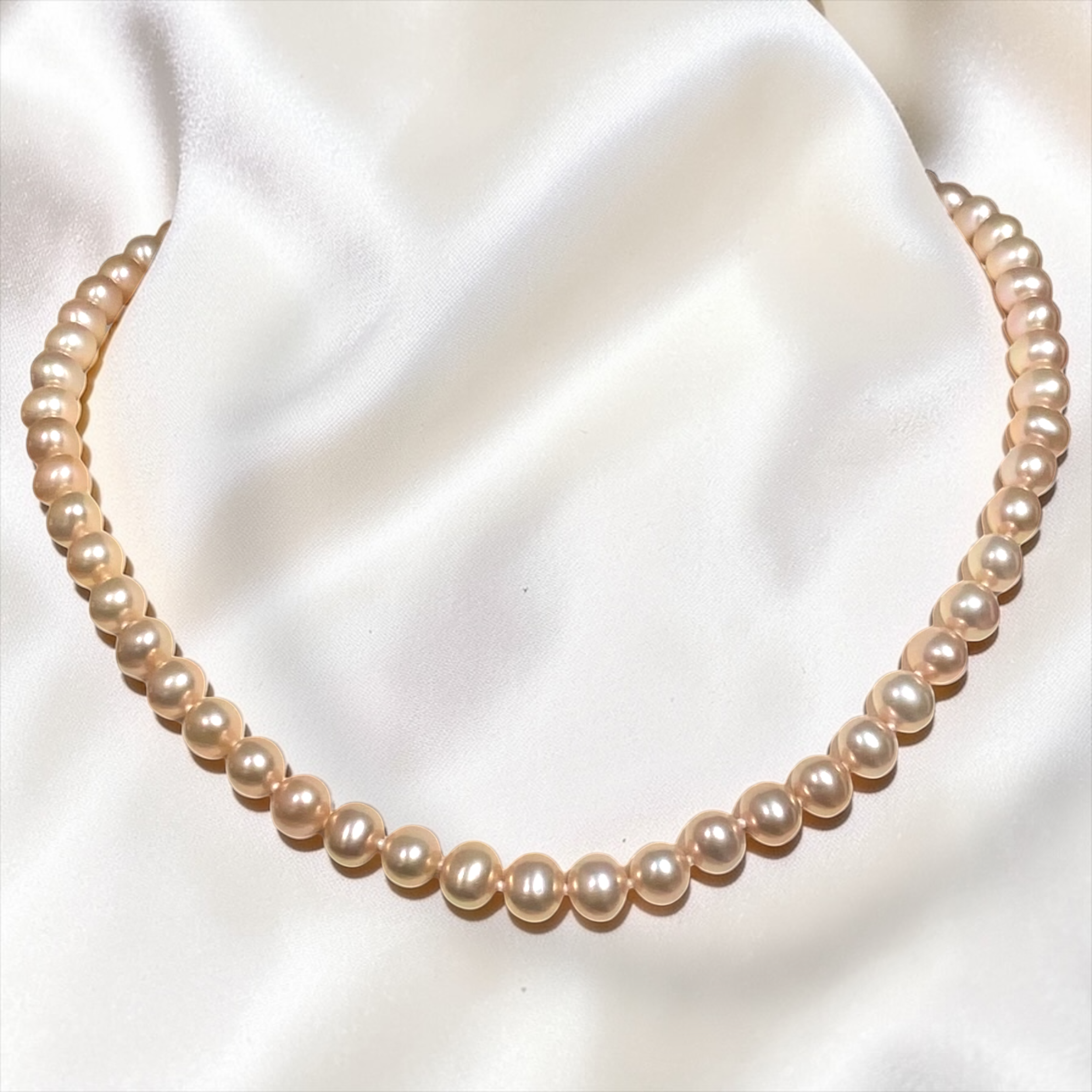 By Danilova, Baby Pink Pearl & Large Kasumi Pearl Pendant, Necklace