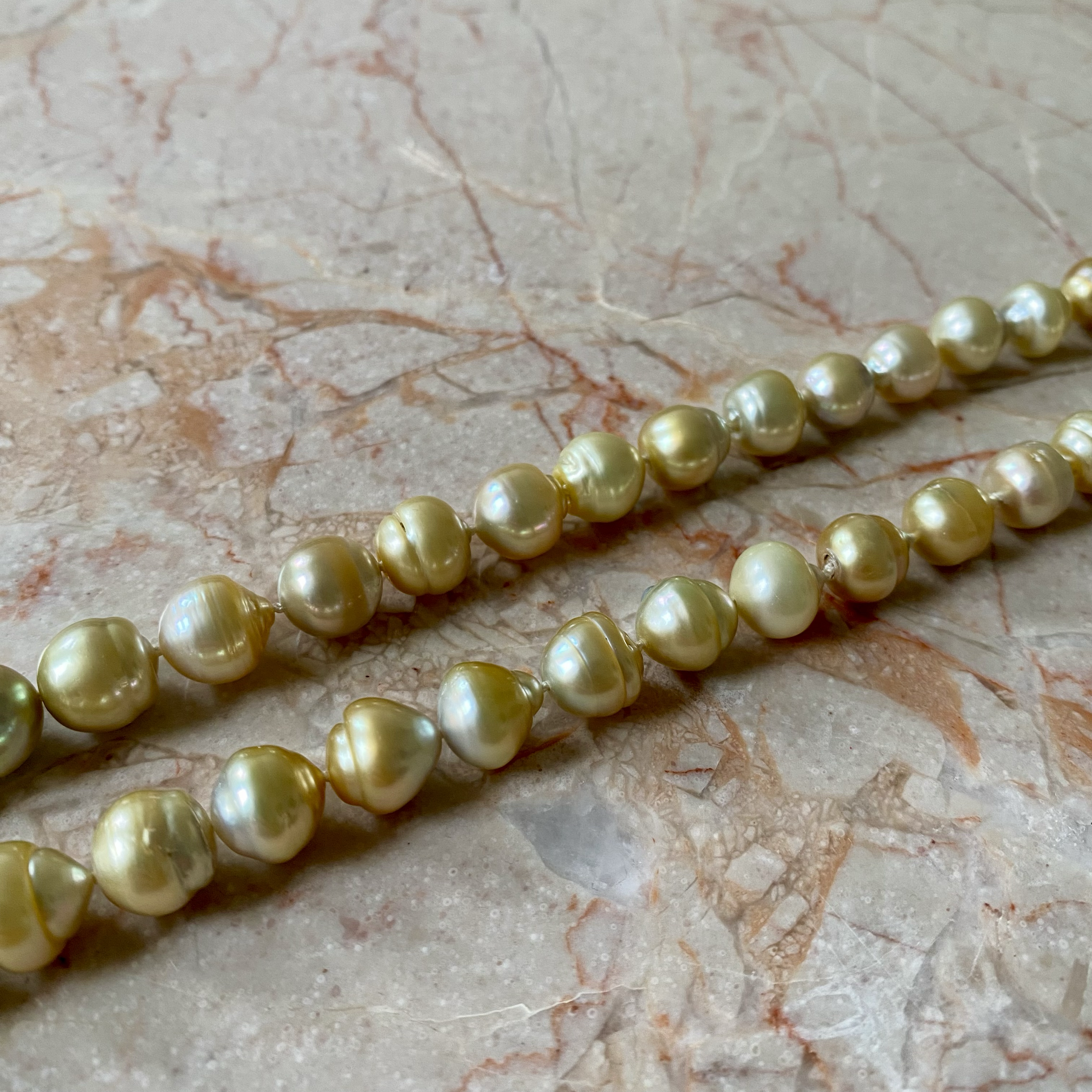 By Danilova, White Pearl, Mother of Pearl & Red Ruby Pendant Necklace3.png