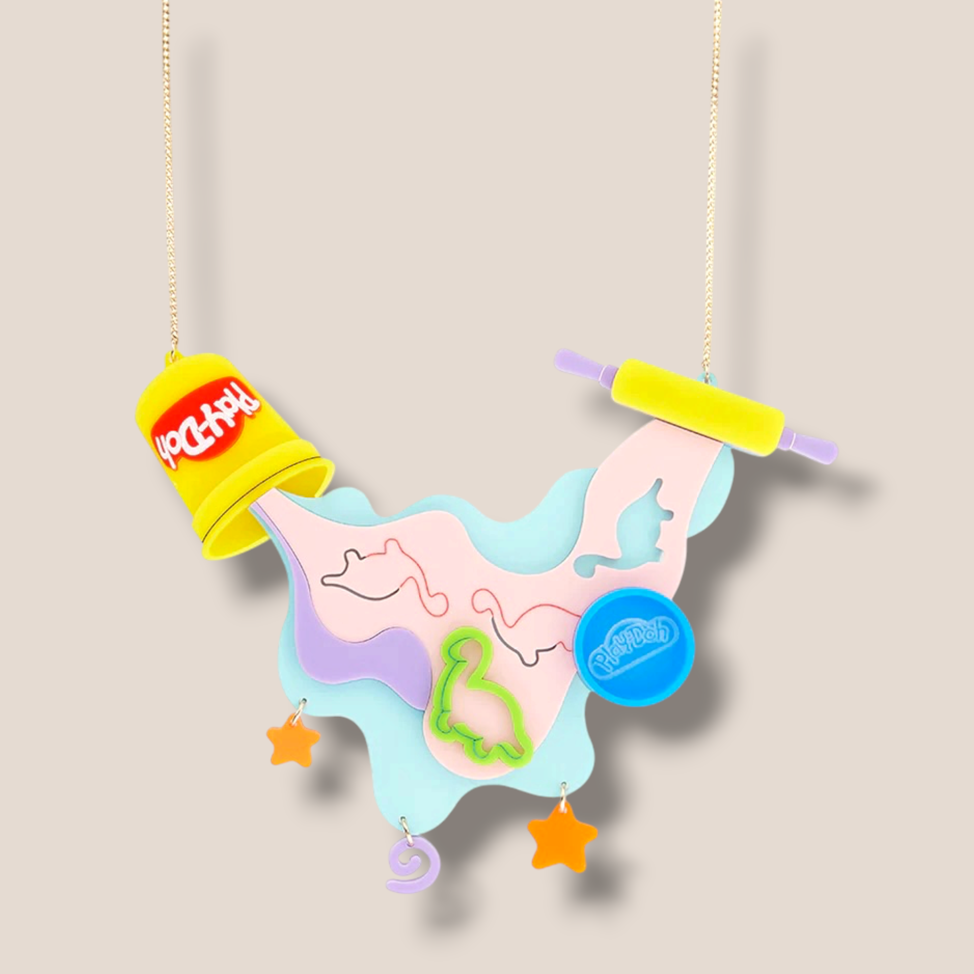 La Vidriola, Play-Doh Creative Fun, Statement Acrylic Brooch