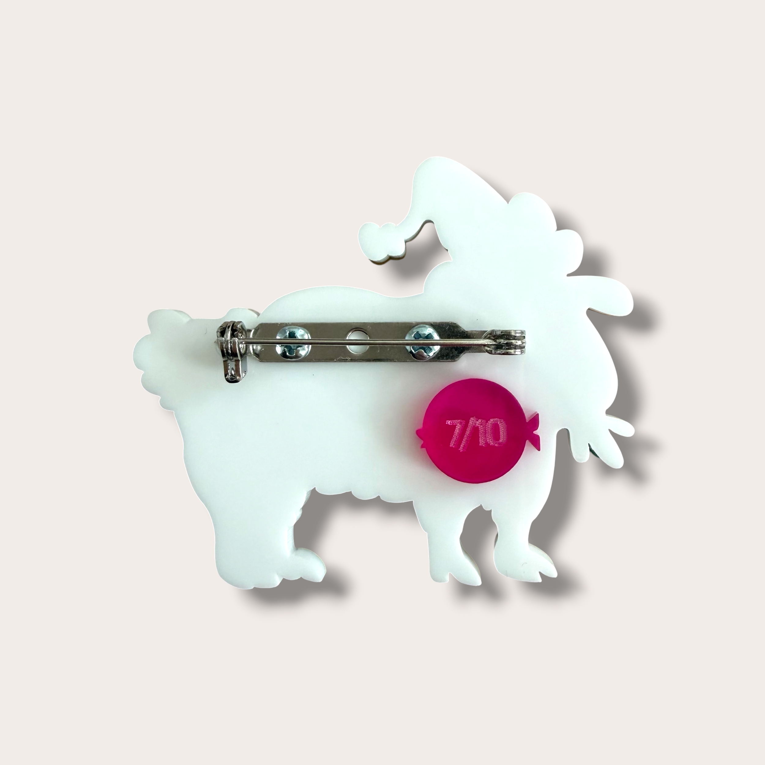 Danilova, La Vidriola, My Sheepy Jumper Brooch, Acrylic Brooch:Pin1.PNG