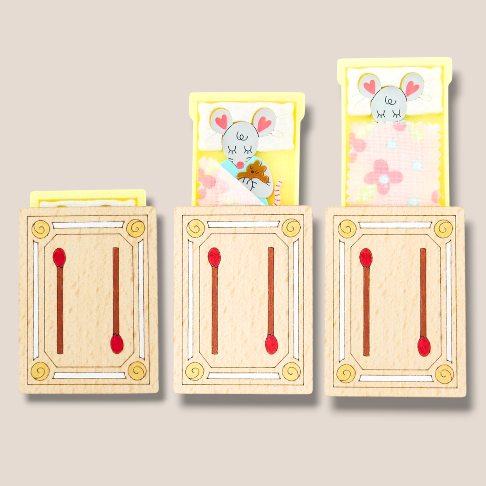 Danilova, La Vidriola, My Cosy Matchbox Bed, Interactive Acrylic Brooch3.png