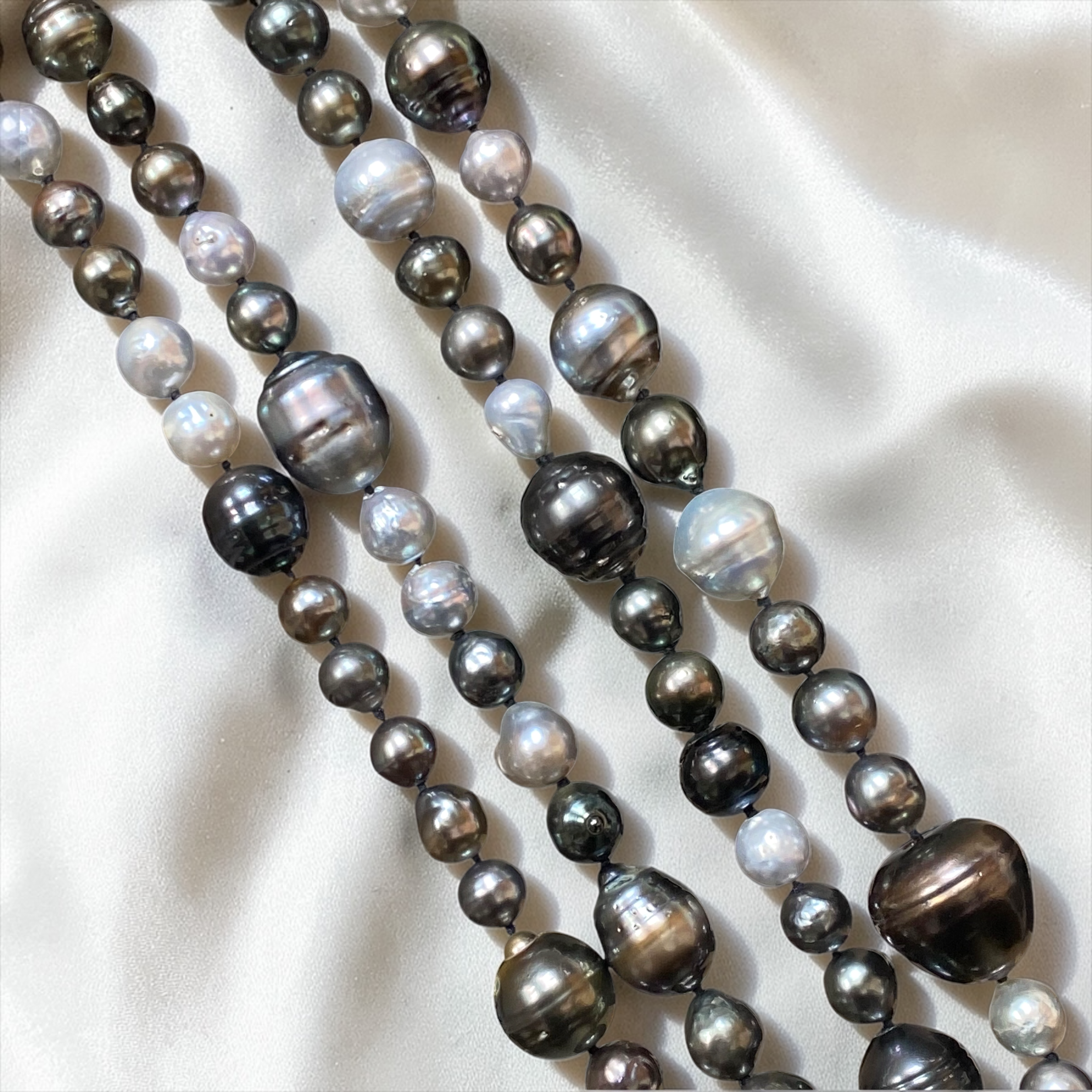 By Danilova, Multi Peacock Pearl, Rope Length Necklace33.PNG