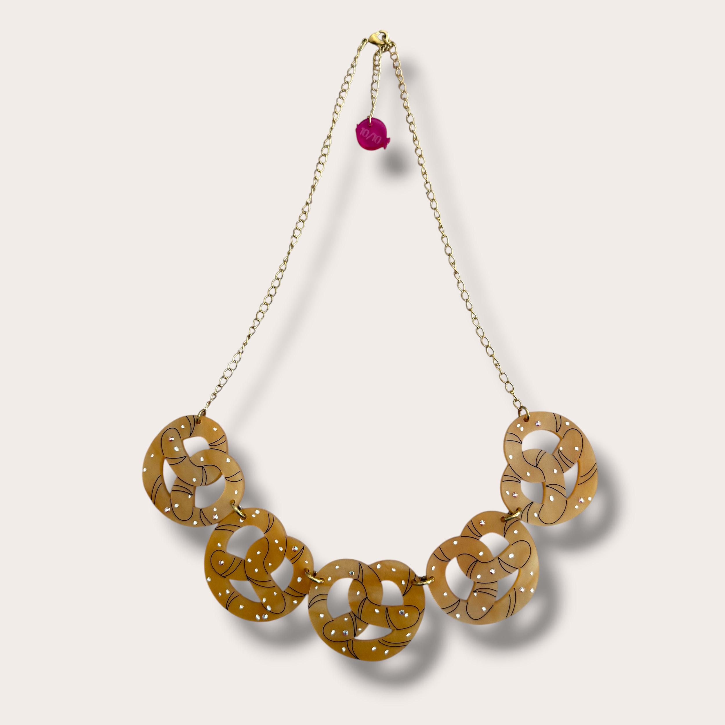 Danilova, La Vidriola, Pretzel, Acrylic Necklace3.PNG