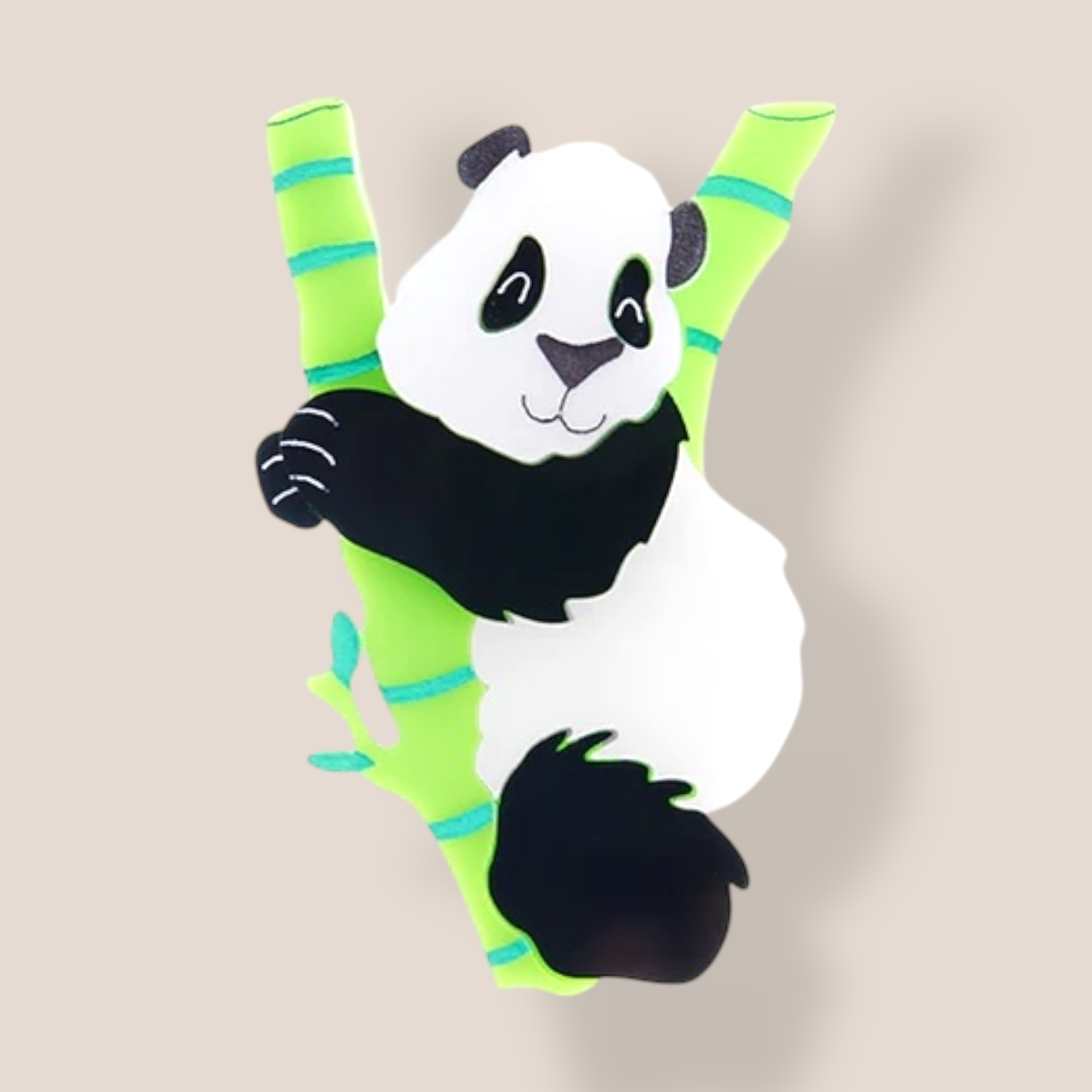 La Vidriola, Little Baby Panda Cub, Acrylic Brooch