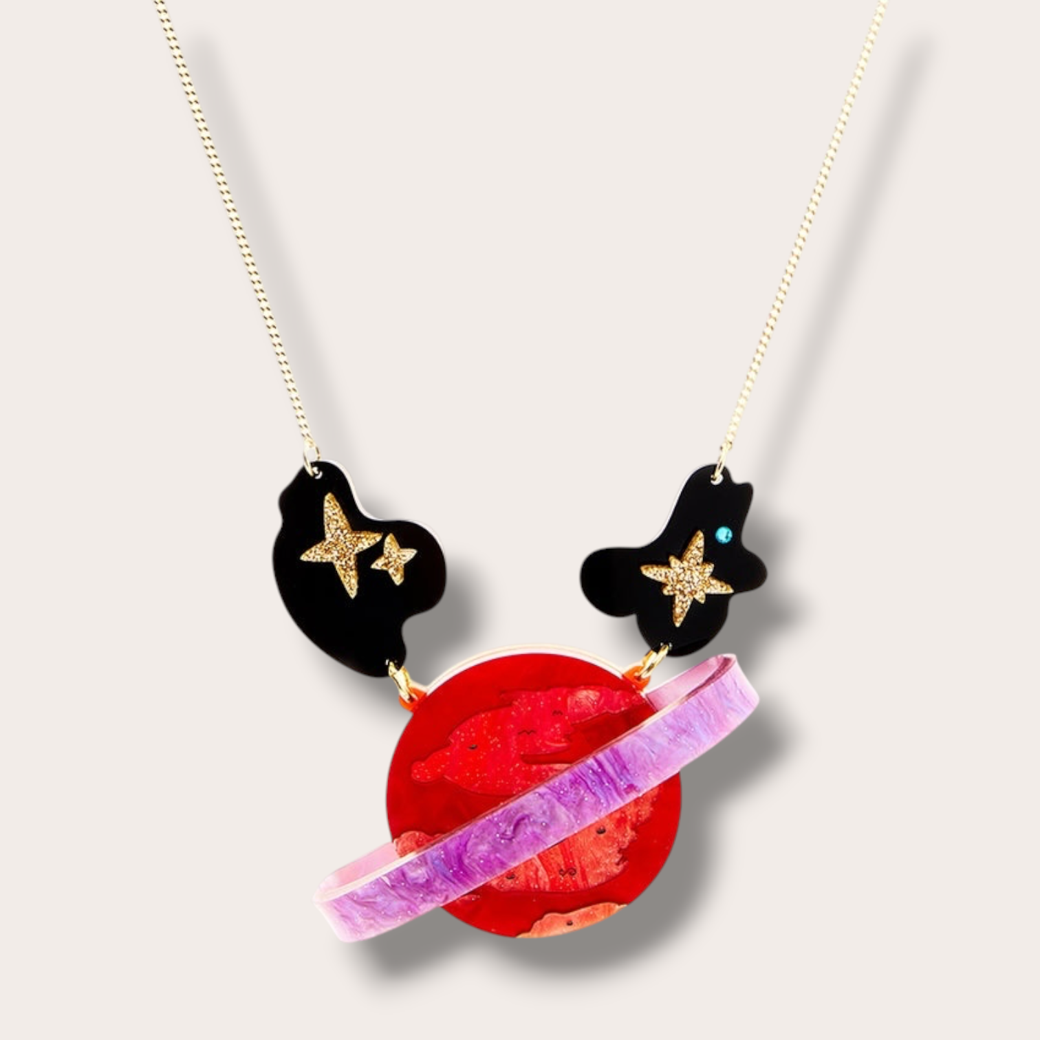La Vidriola, Welcome to my Alien Planet, Acrylic Necklace