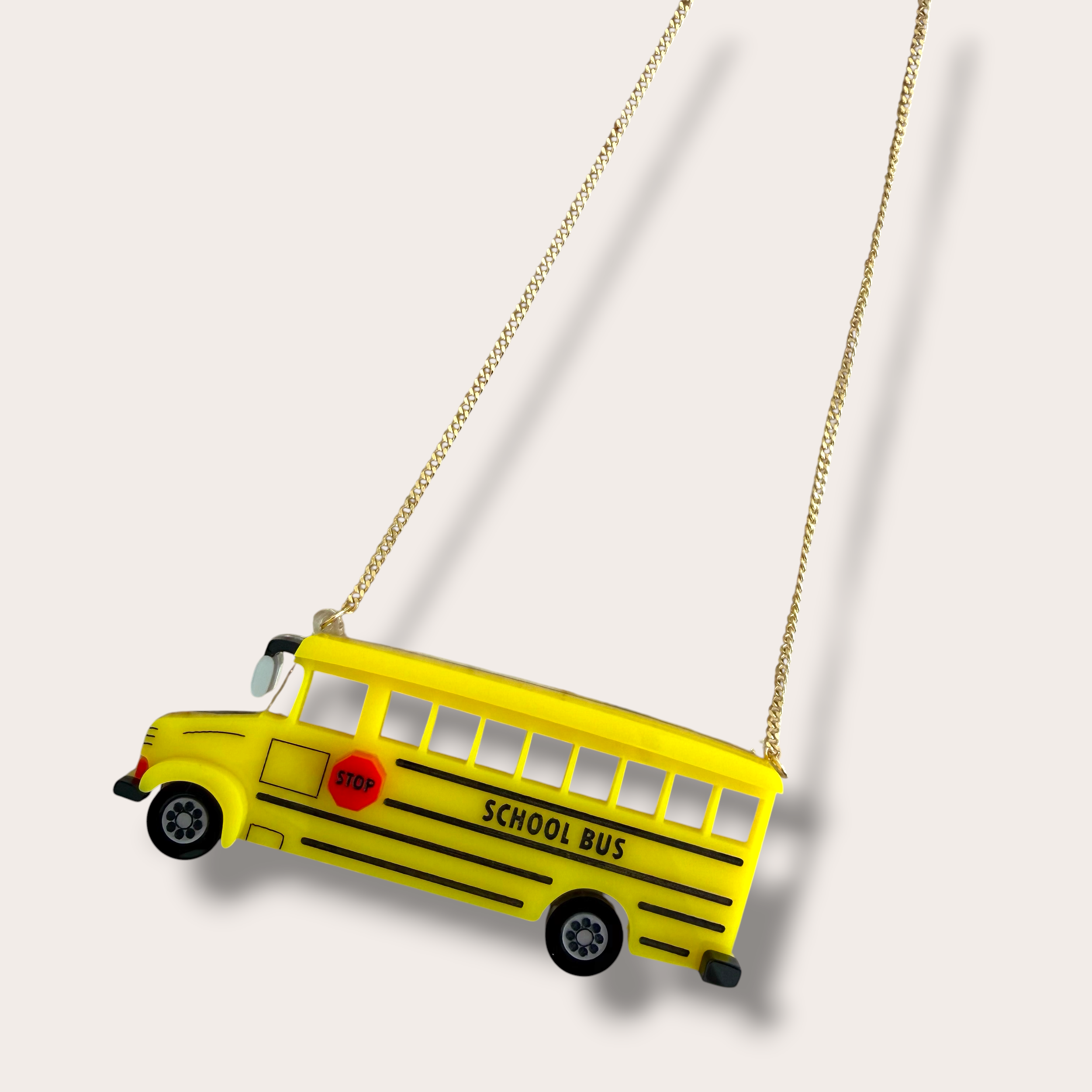 Danilova, La Vidriola, School Bus, Acrylic Necklace3.PNG
