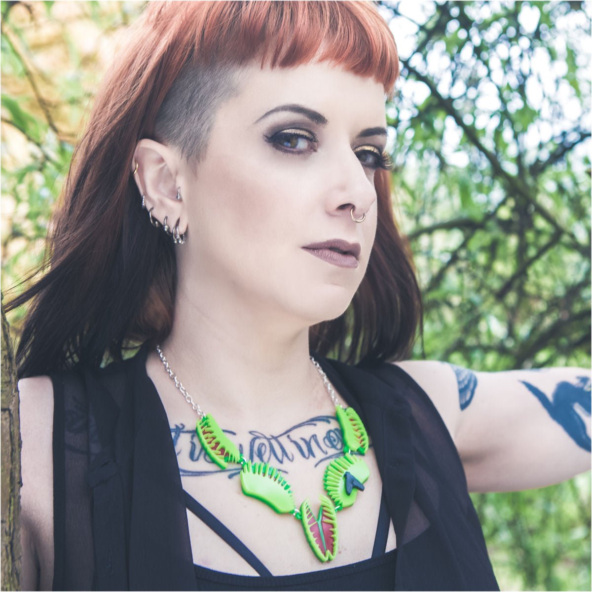 Danilova, Sugar & Vice, Venus Flytrap, Acrylic Necklace1.jpg