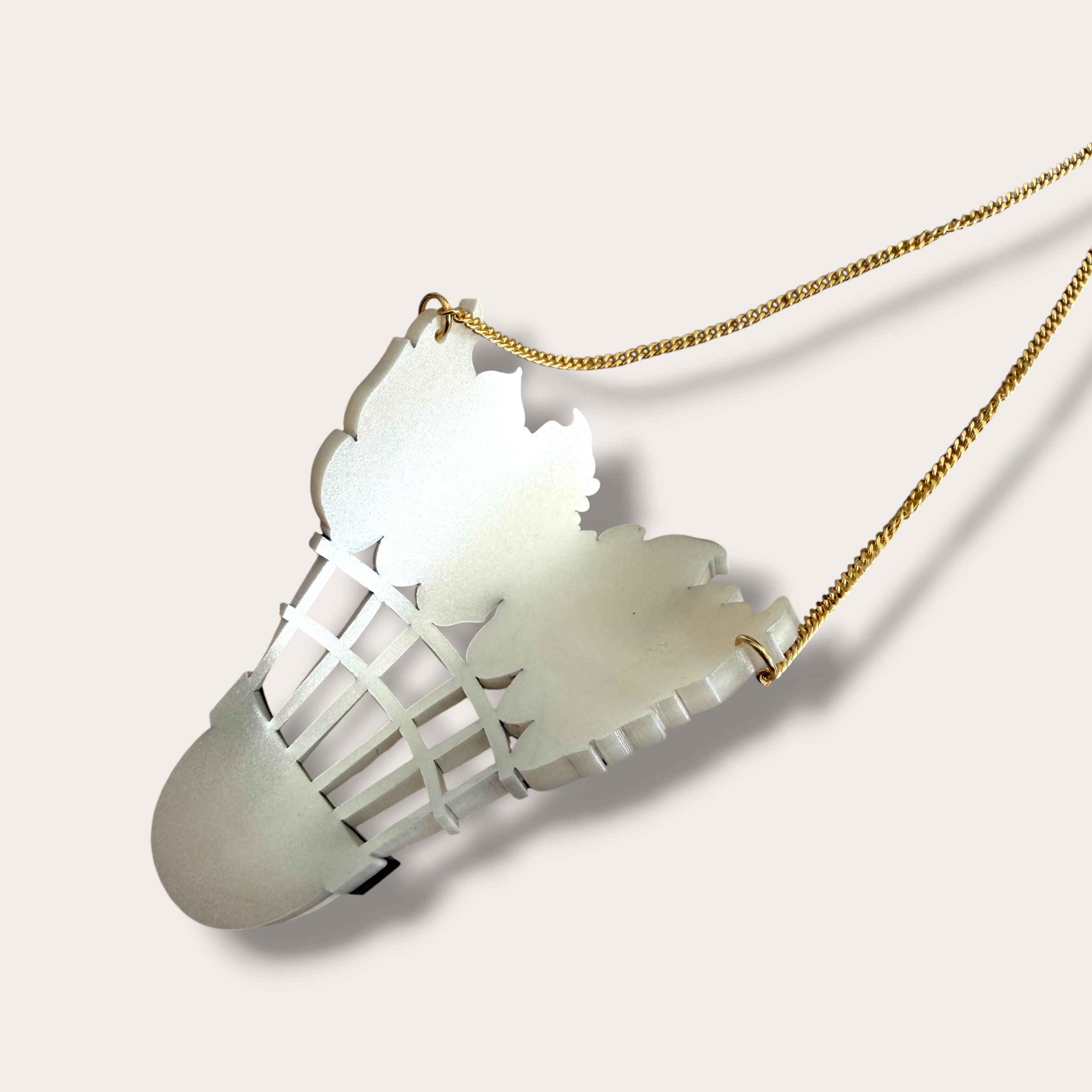 Danilova, La Vidriola, Watch the Birdie Fly!, Acrylic Necklace3.PNG