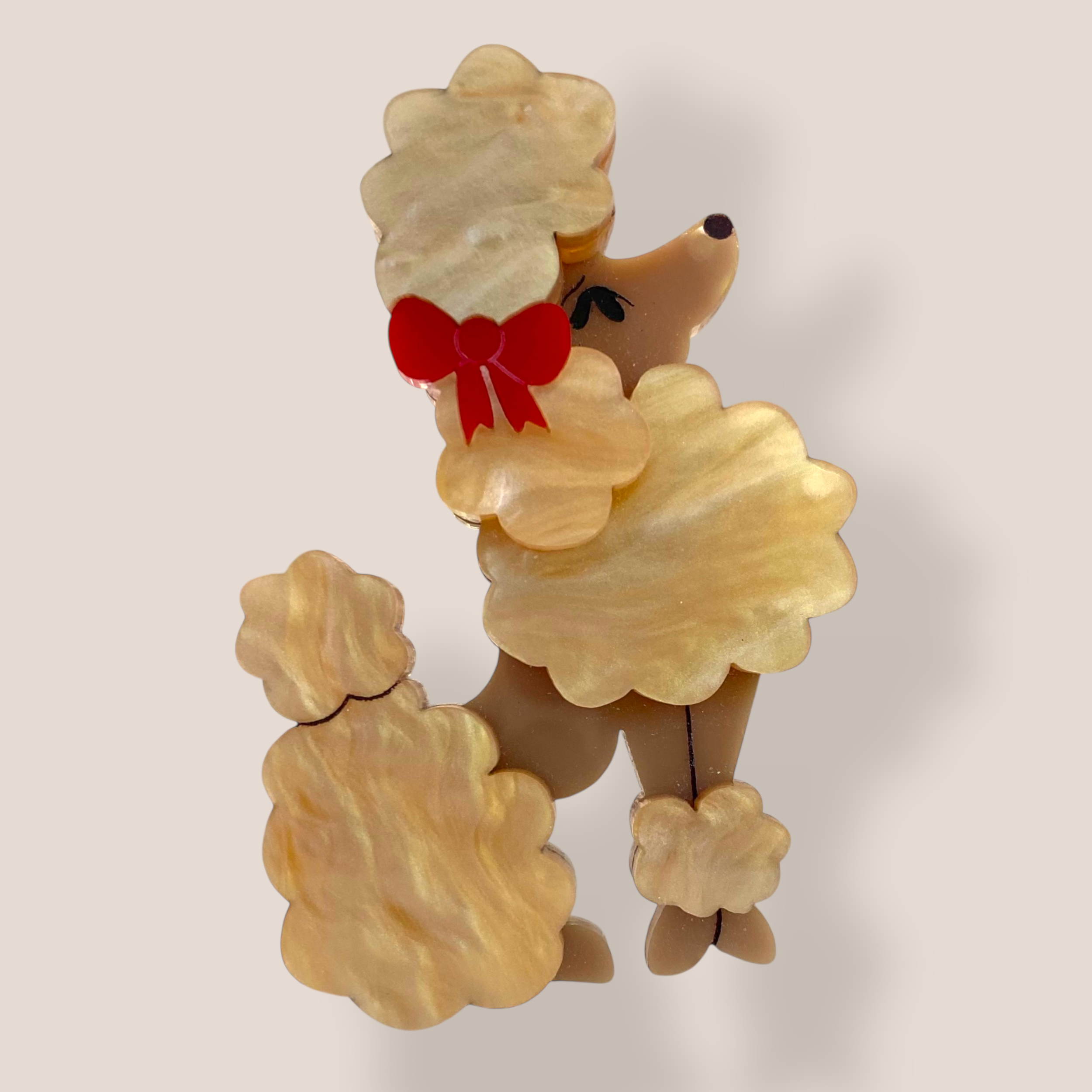 Peppy Chapette, Poodle Antoinette Brooch (2020), Acrylic Brooch