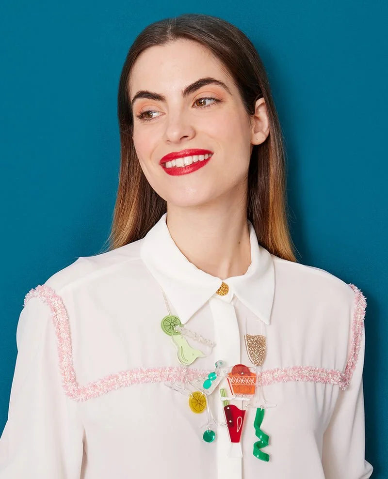 Danilova, La Vidriola, Cheers! Fancy a Cocktail?, Acrylic Necklace7.jpg