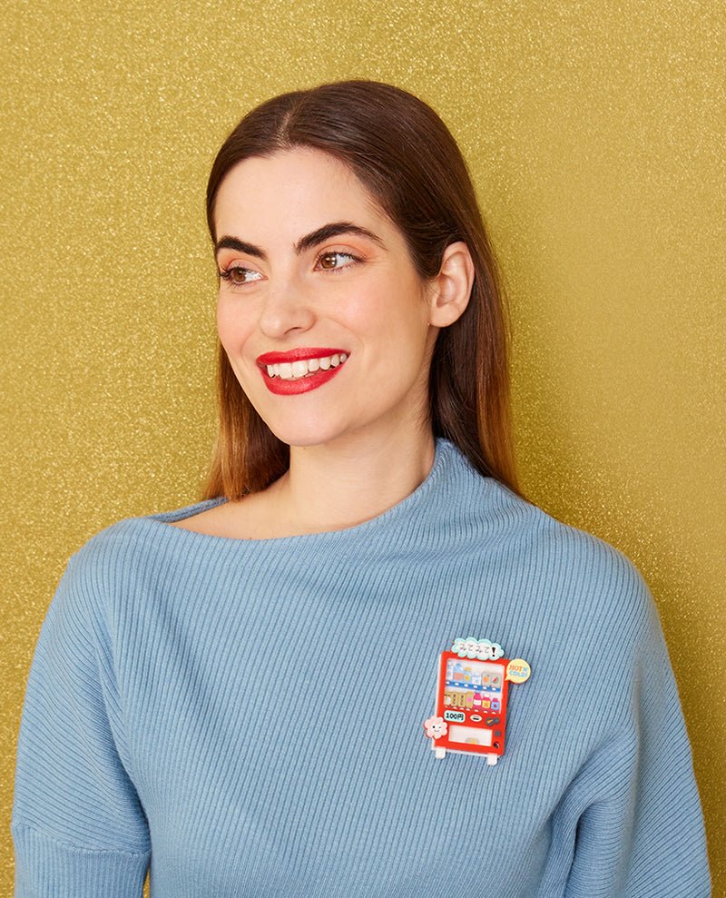 Danilova, La Vidriola, Yummy Japanese Vending Machine, Acrylic Brooch2.jpg