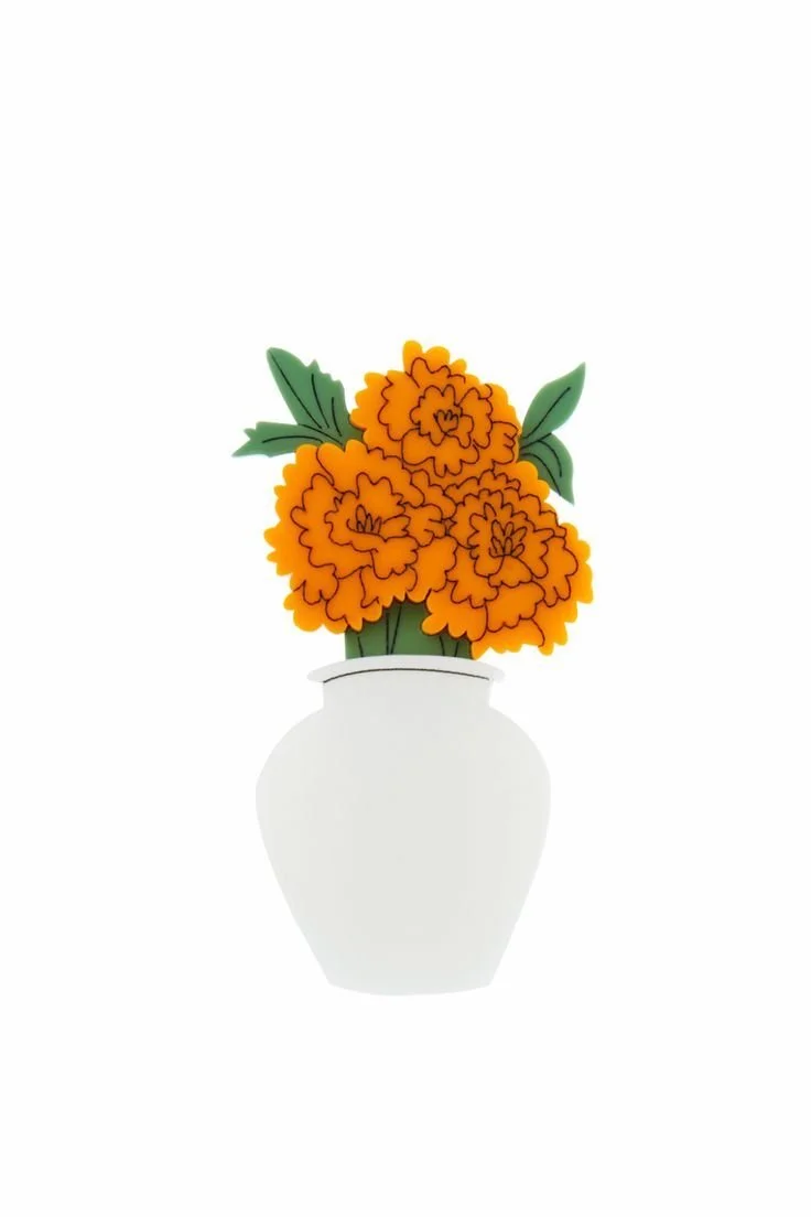 Danilova, La Vidriola, Autumn Flower Inserts for Flower Vase Acrylic Brooch3.jpg
