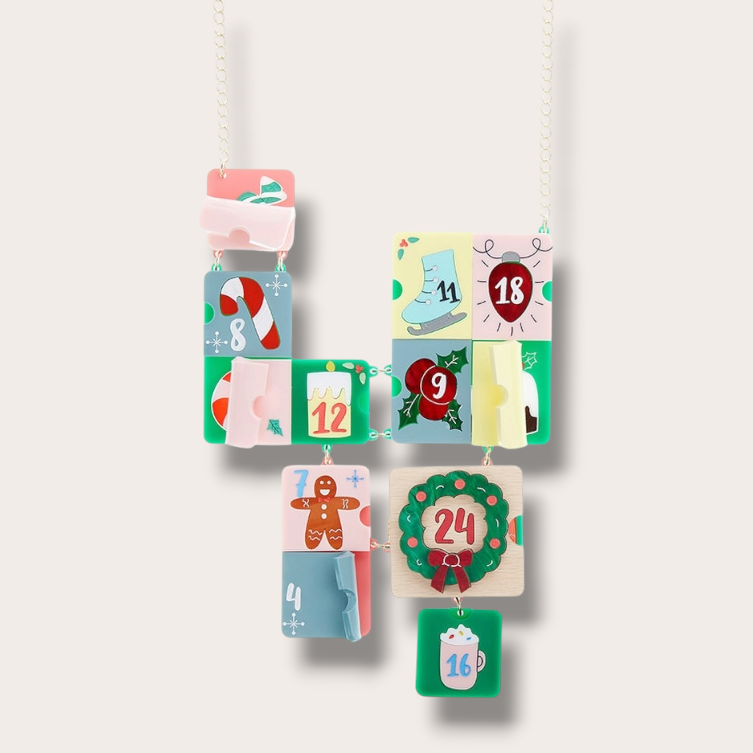 Danilova, La Vidriola, Advent Calendar Goodies, Interactive, Acrylic Statement Necklace0.PNG