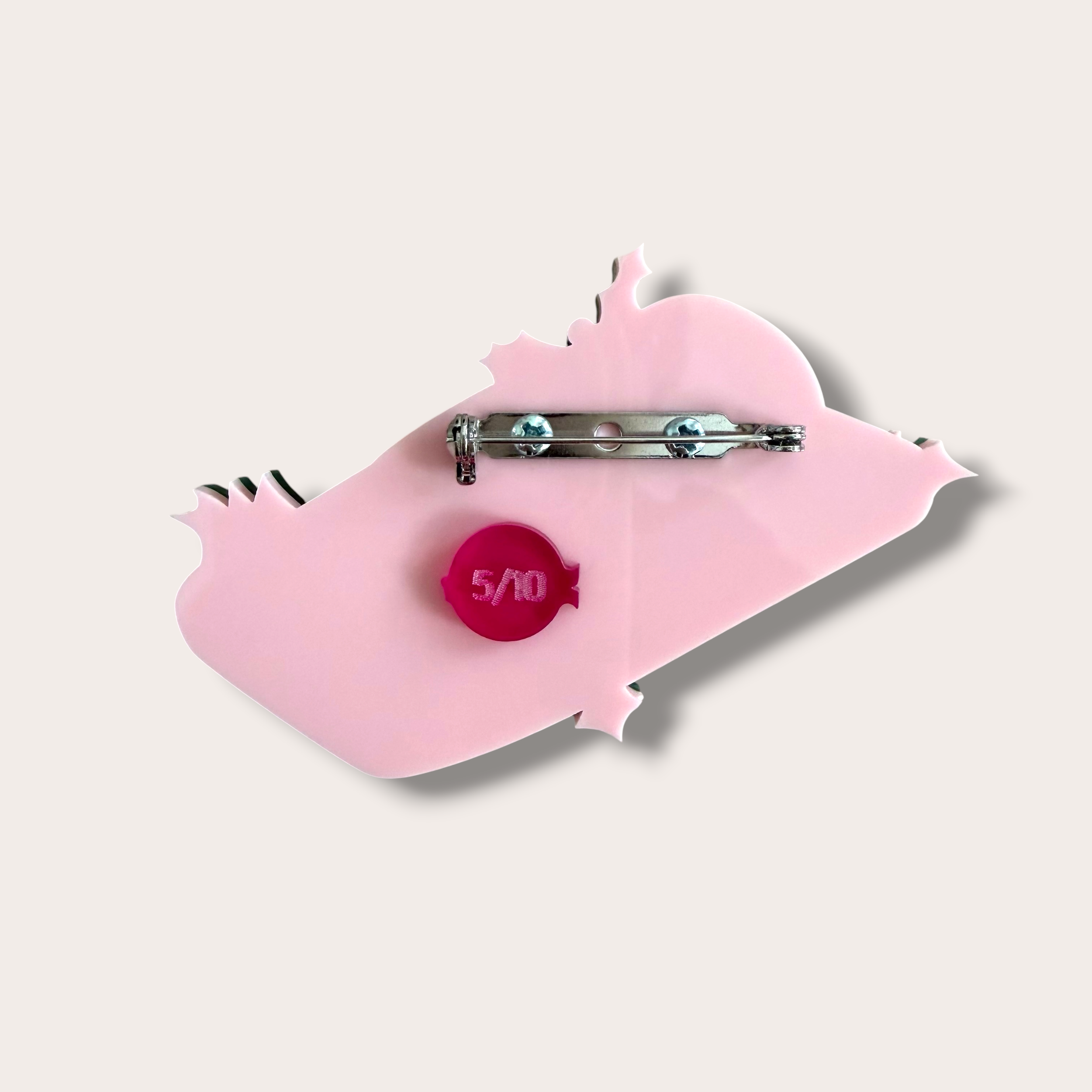 Danilova, La Vidriola, Delicious Buche de Noel Cake, Acrylic Brooch:Pin4.PNG