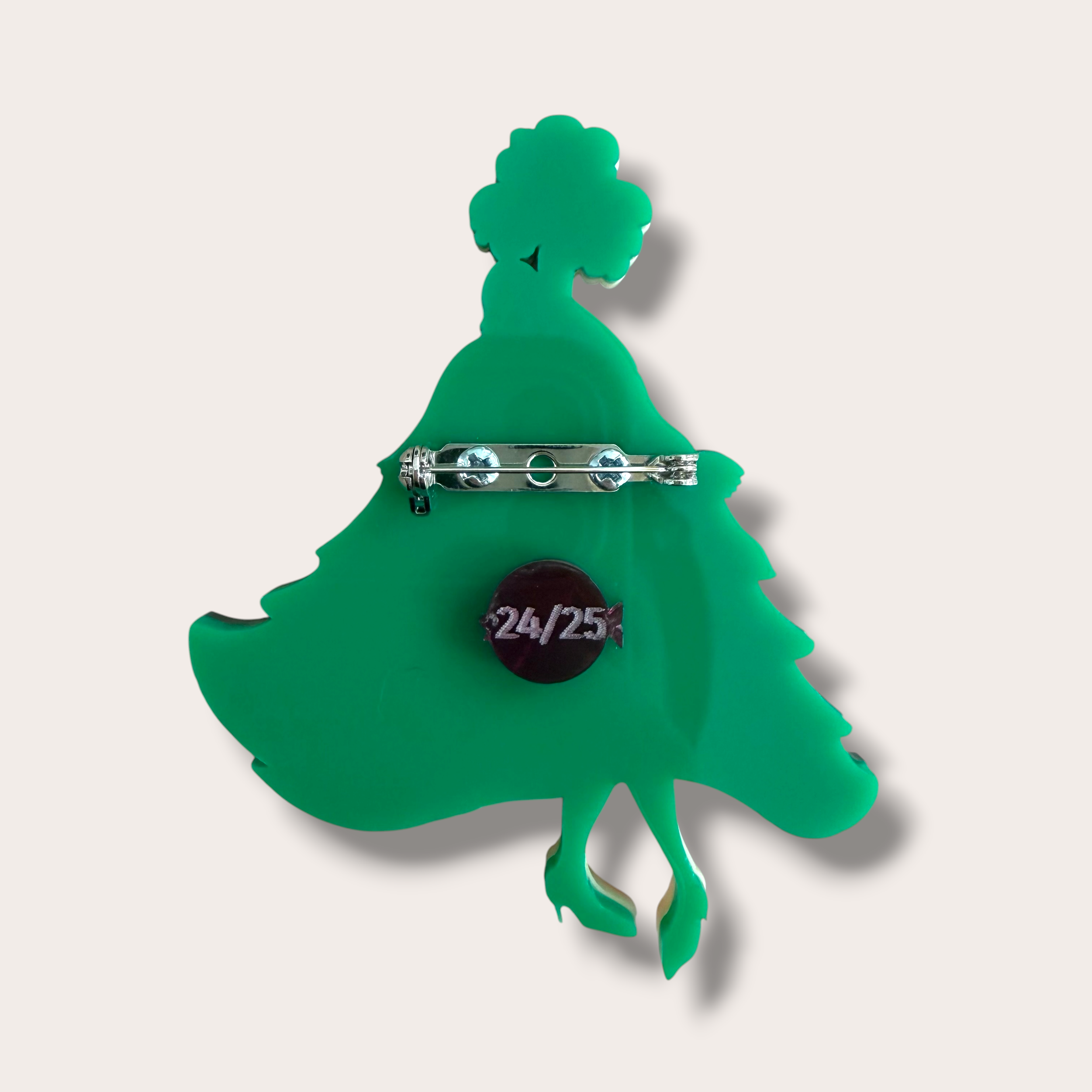 Danilova, La Vidriola, My Marvellous Christmas Tree Coat, Acrylic Brooch:Pin2.PNG
