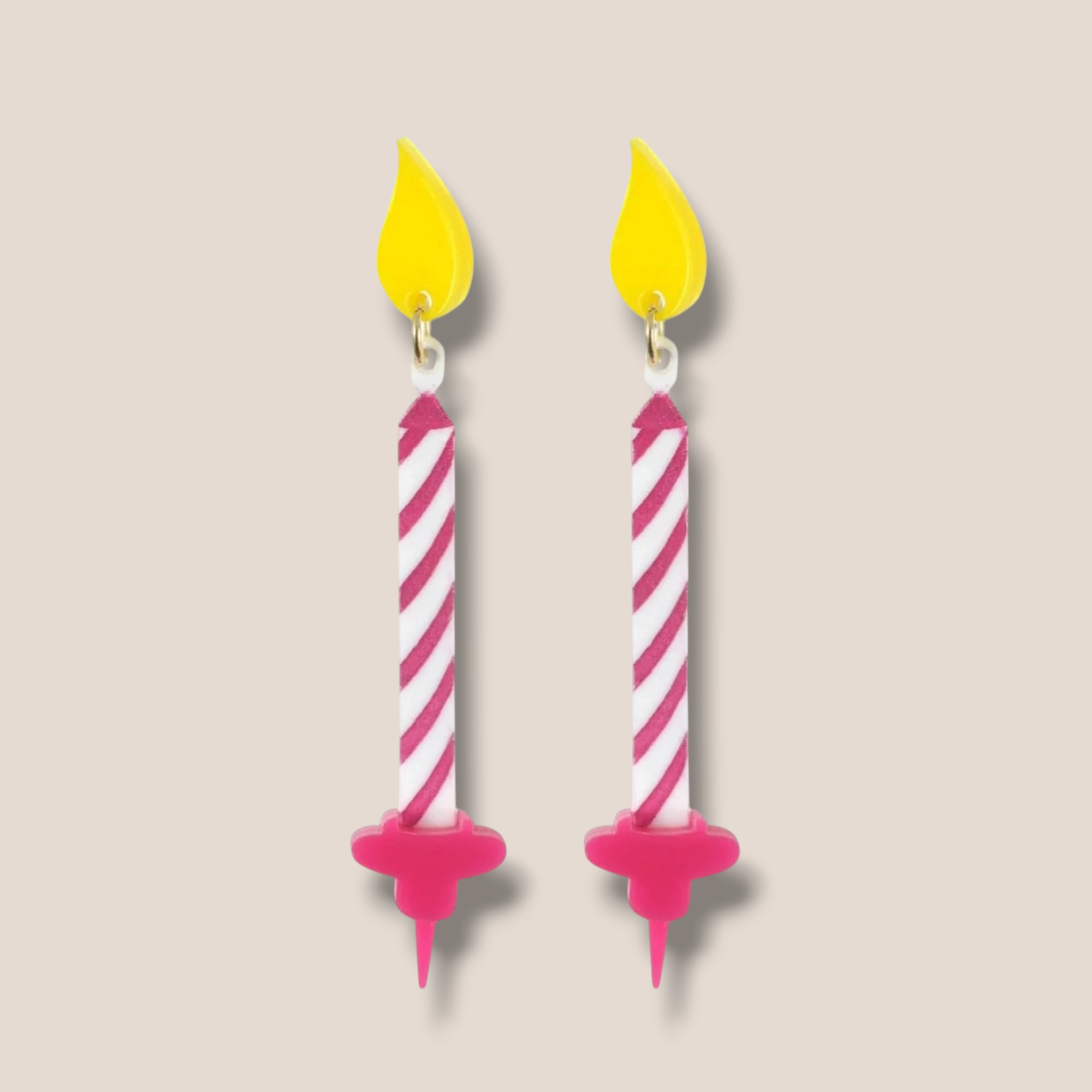 La Vidriola, Happy Birthday, Acrylic Earrings