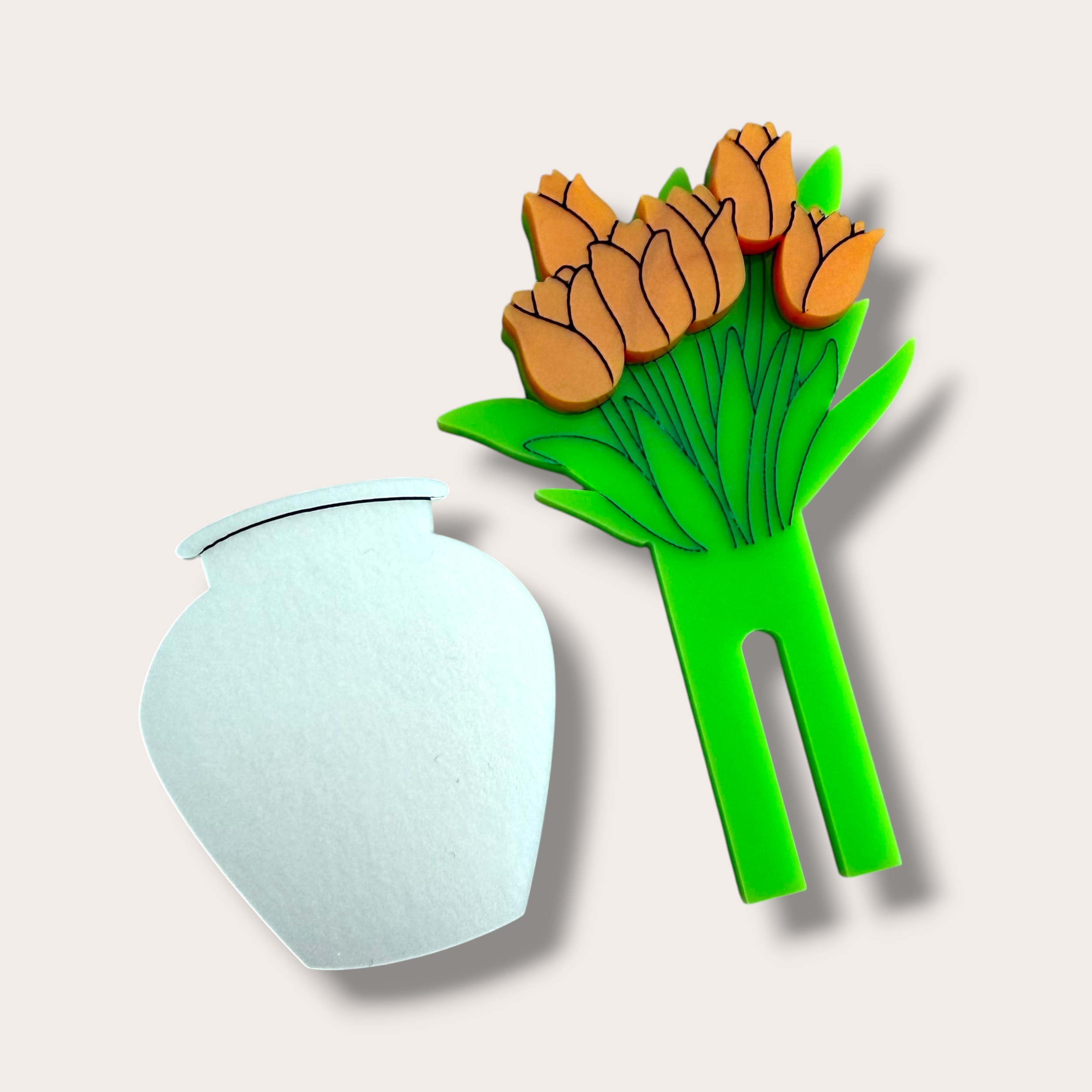 Danilova, La Vidriola, Flower Vase, Interactive, Acrylic Brooch2.PNG