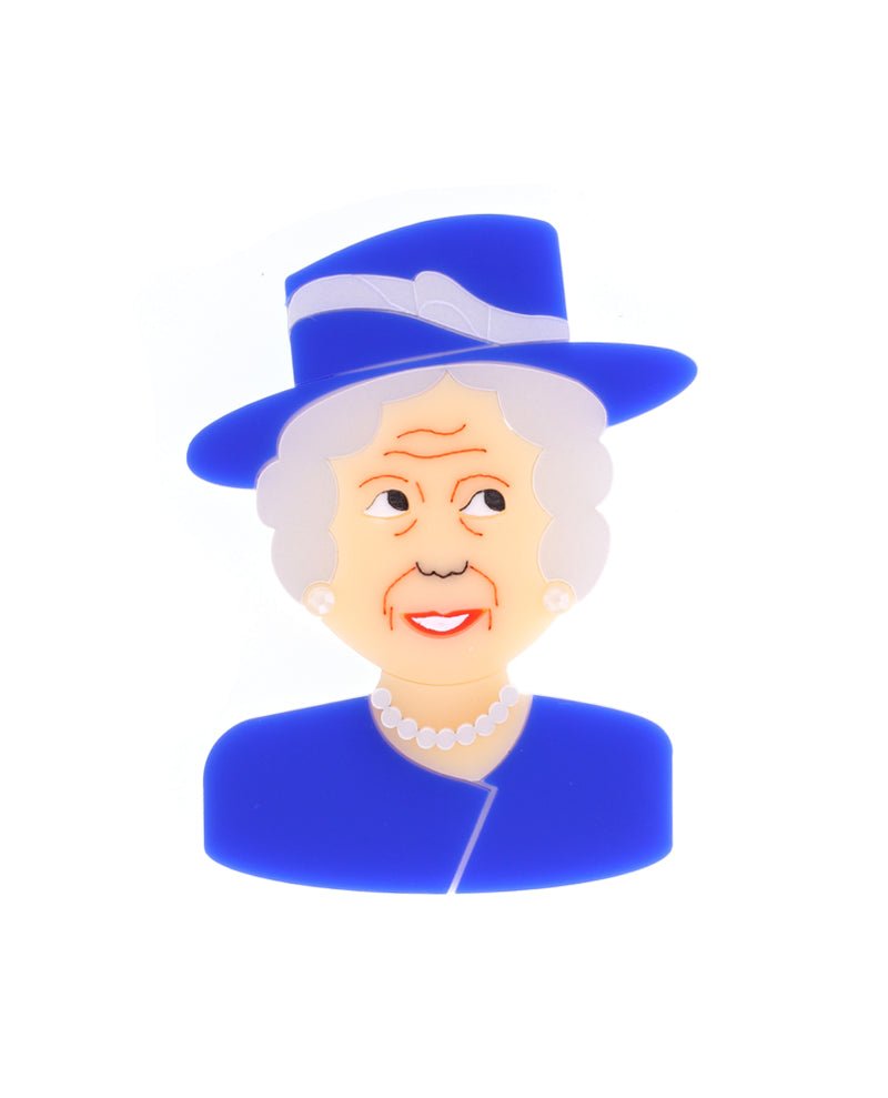 Danilova, La Vidriola, Colourful Queen, Acrylic Brooch in Blue0.jpg