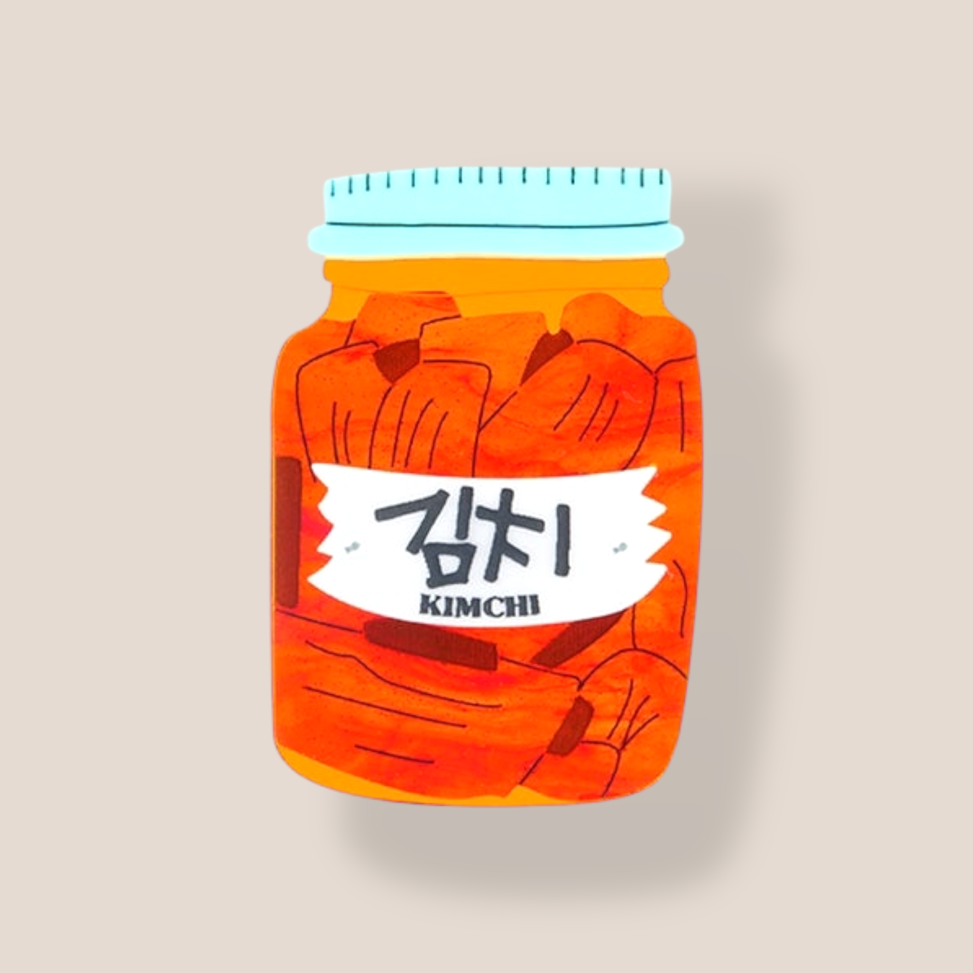 La Vidriola, Making Kimchi in a Jar, Acrylic Brooch