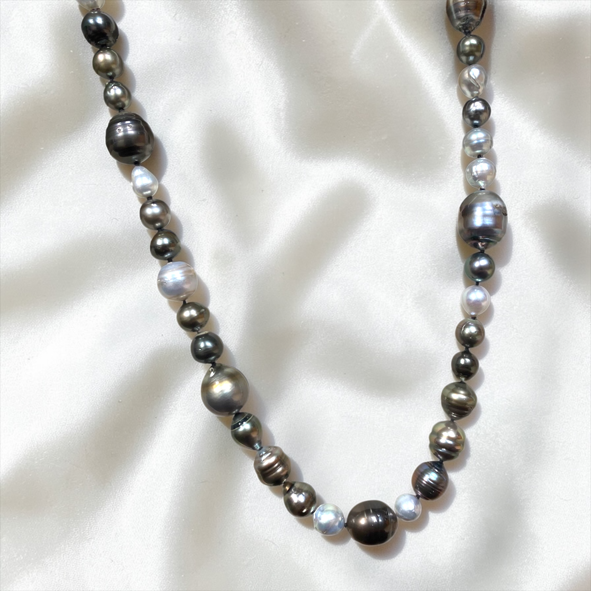 By Danilova, Multi Peacock Pearl, Rope Length Necklace1.PNG