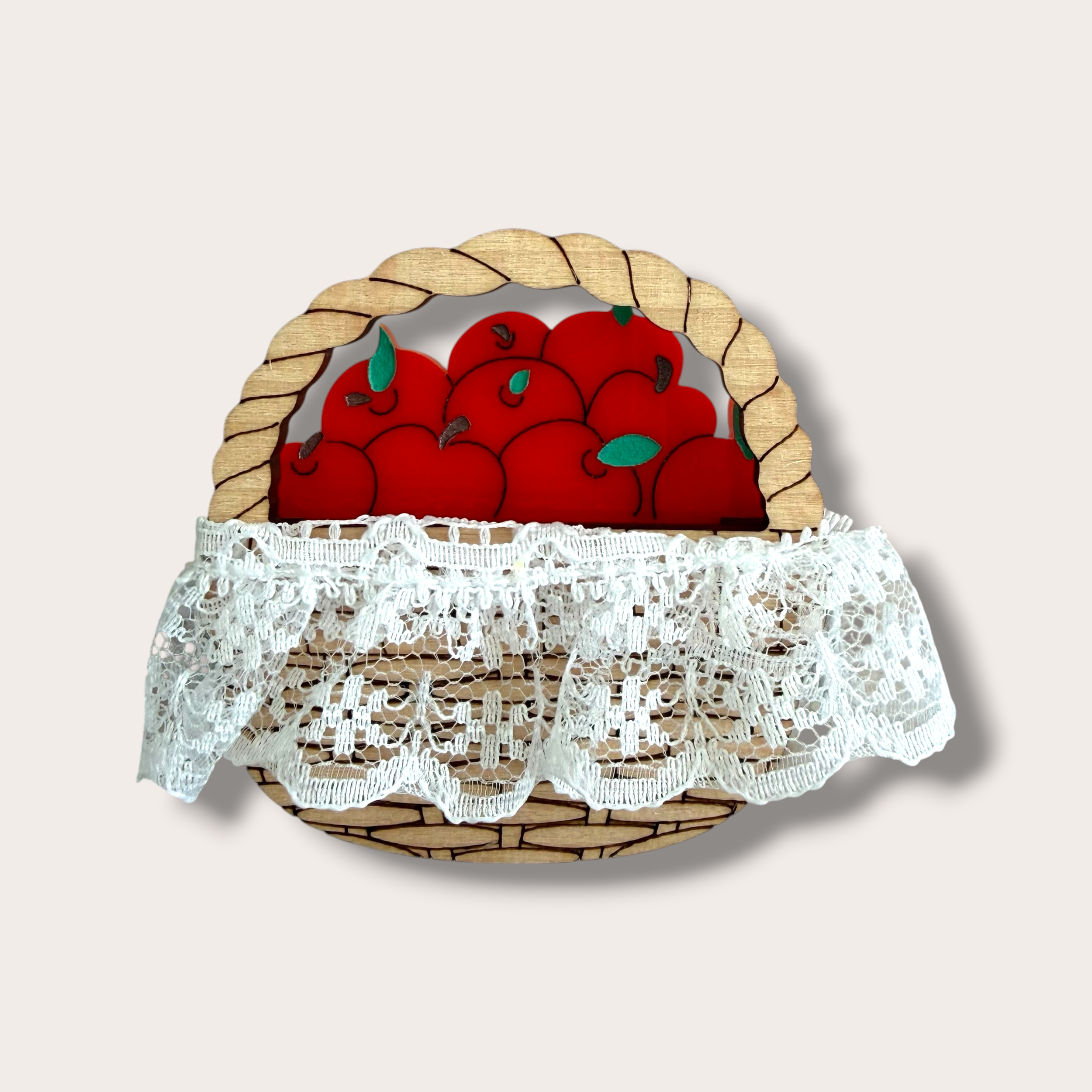 La Vidriola, What’s in my Basket?, Acrylic Interactive Brooch