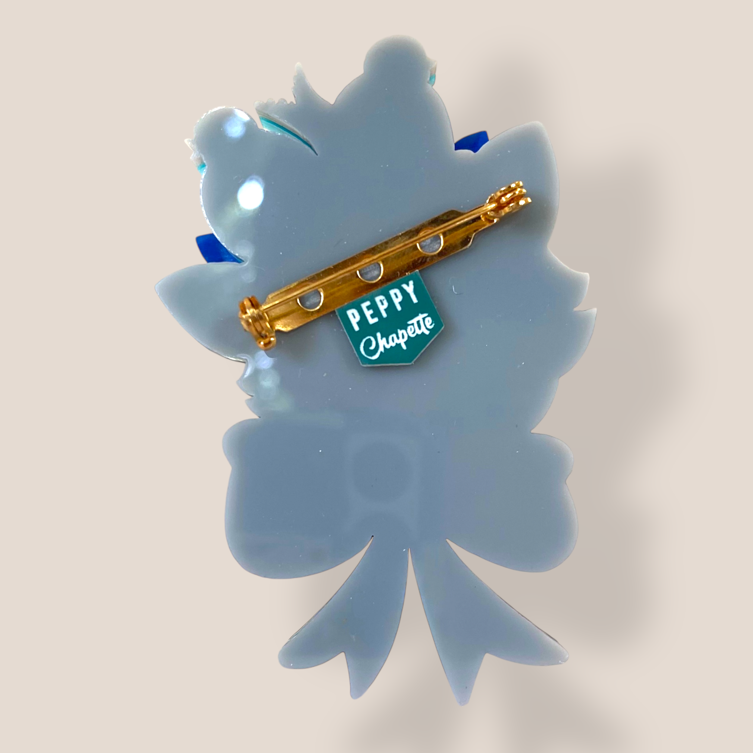 Danilova Jewellery, Peppy Chapette, Fancy Nancy Cat (2018) Acrylic Brooch5.png