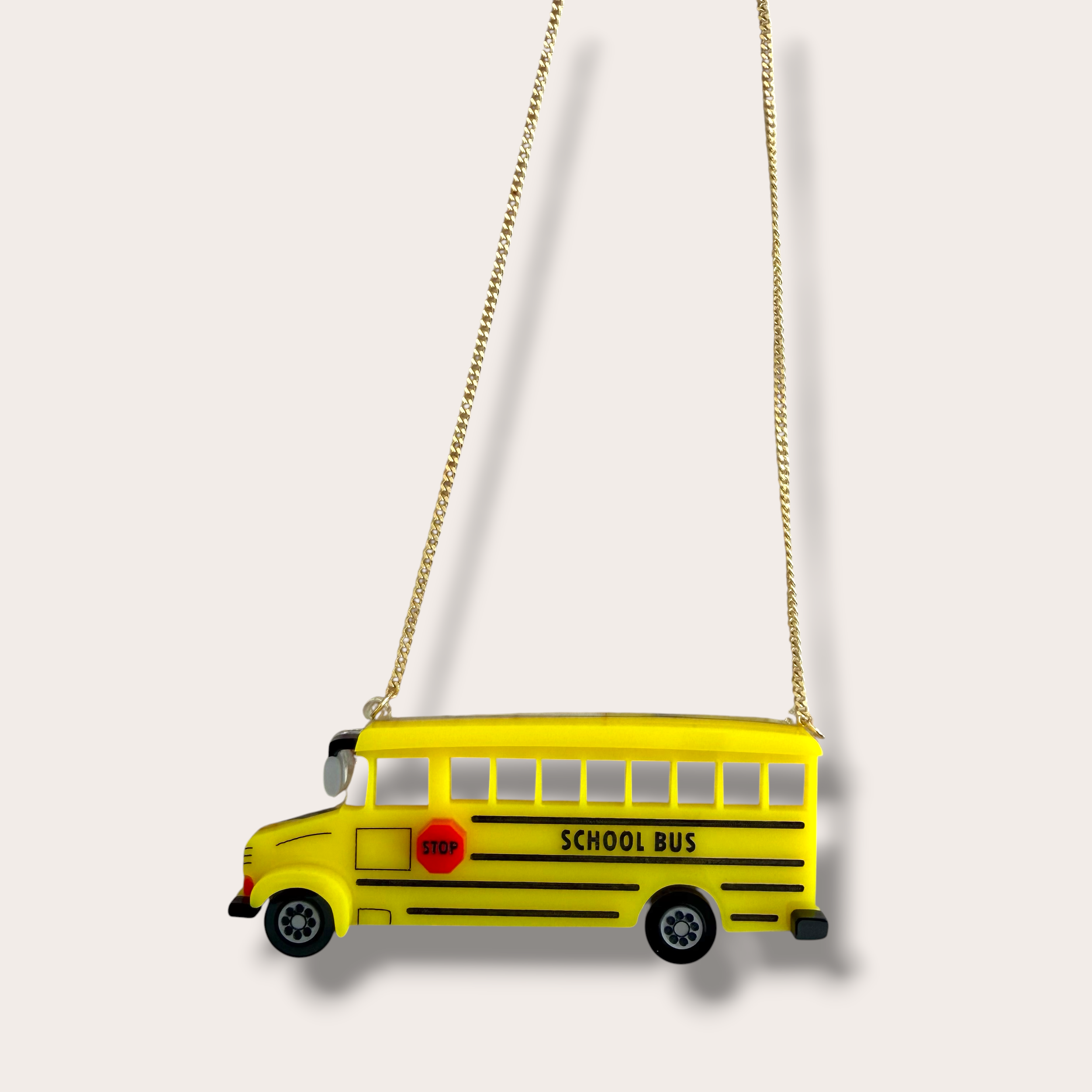 Danilova, La Vidriola, School Bus, Acrylic Necklace2.PNG