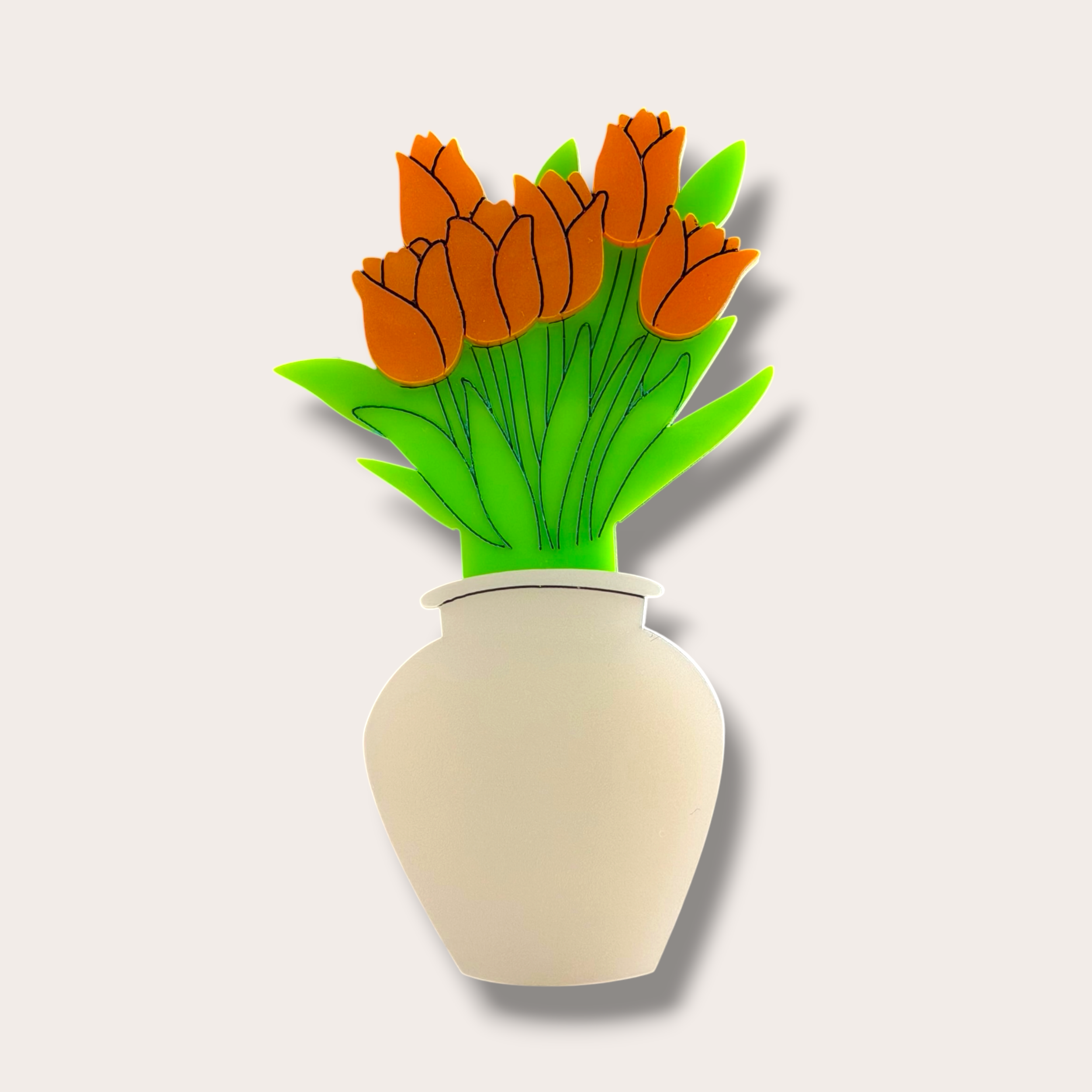 Danilova, La Vidriola, Flower Vase, Interactive, Acrylic Brooch3.PNG