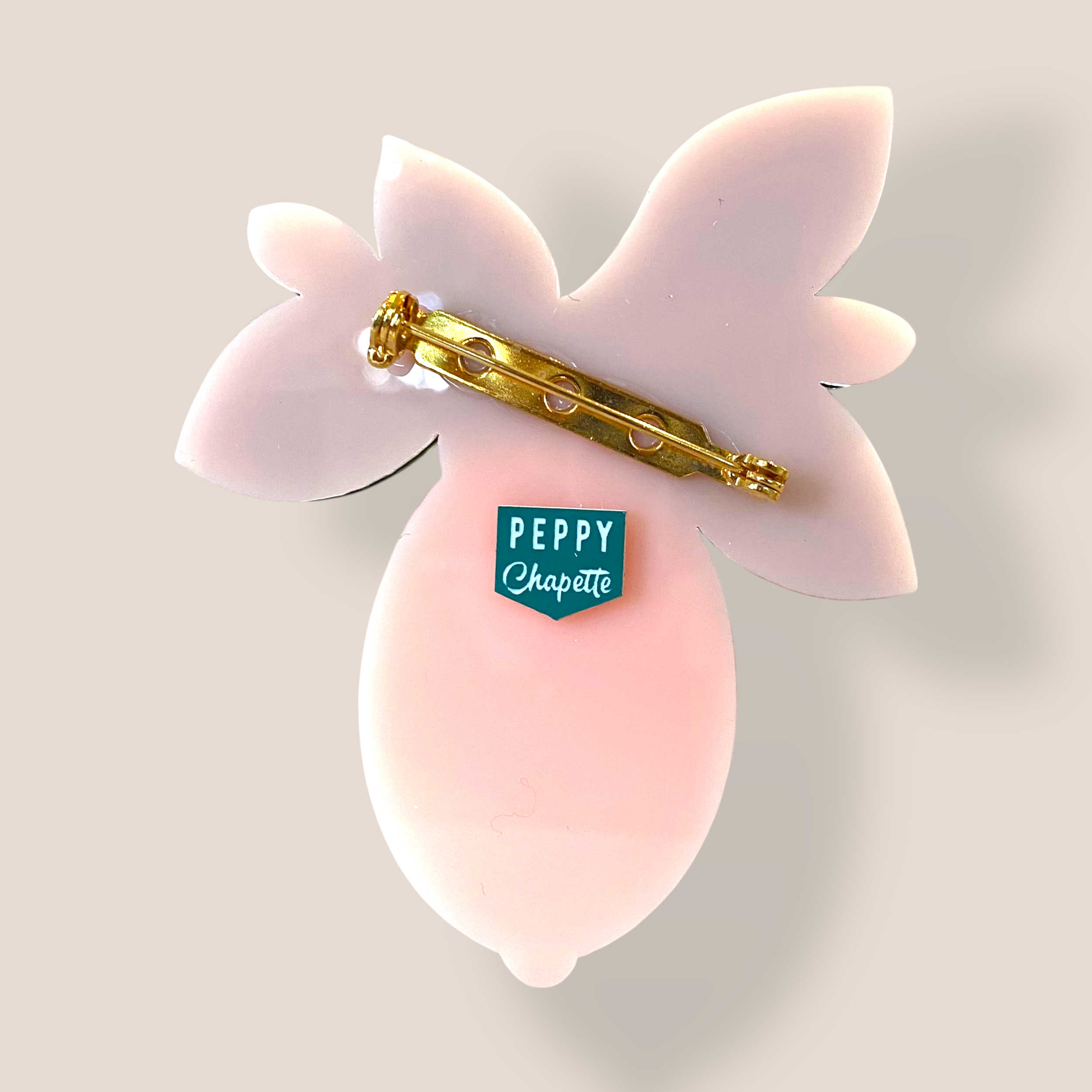 Danilova Jewellery, Peppy Chapette, Lemon Blossom (2019) Acrylic Brooch3.png