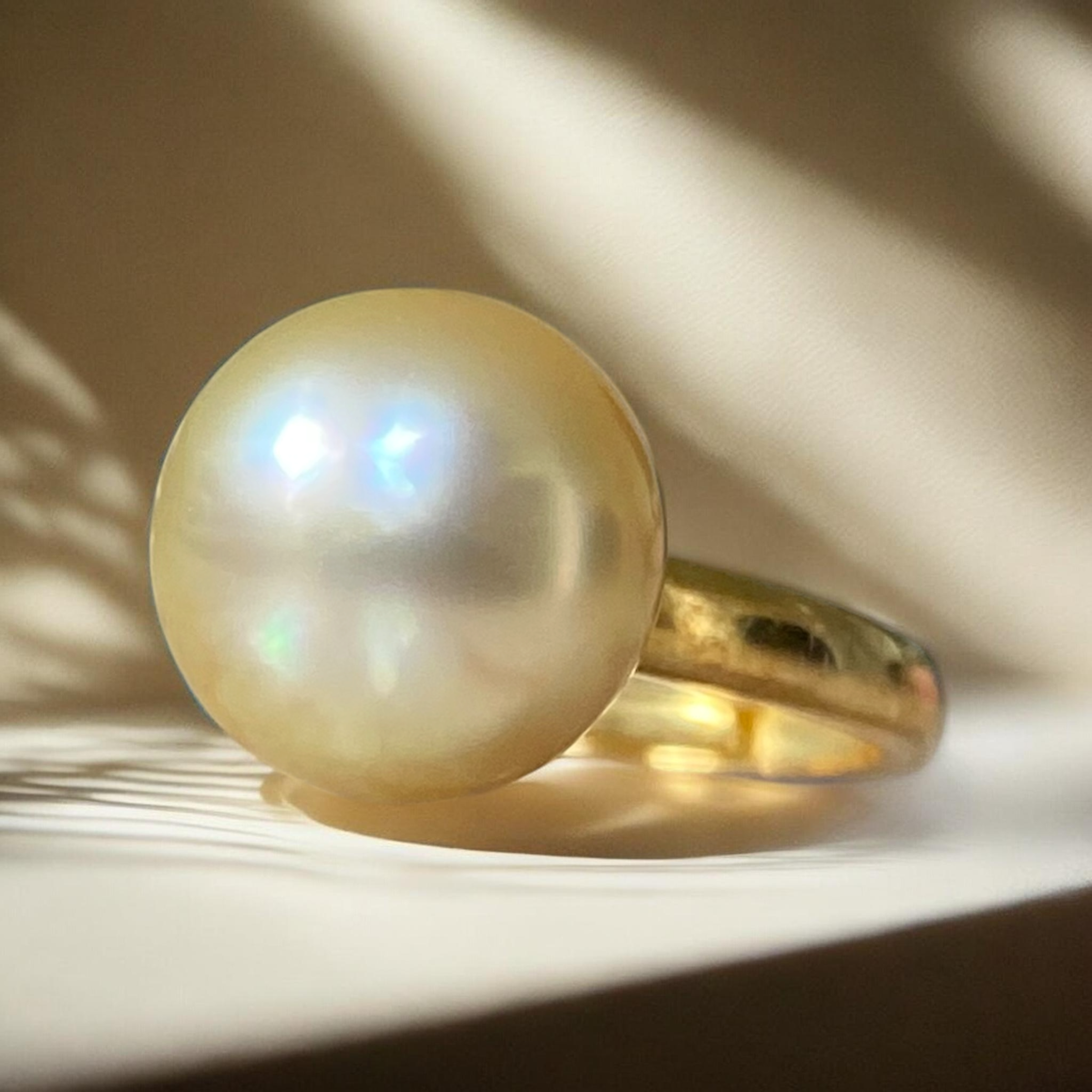 South Sea, Gold Pearl Ring in Gilded Silver Setting1.PNG