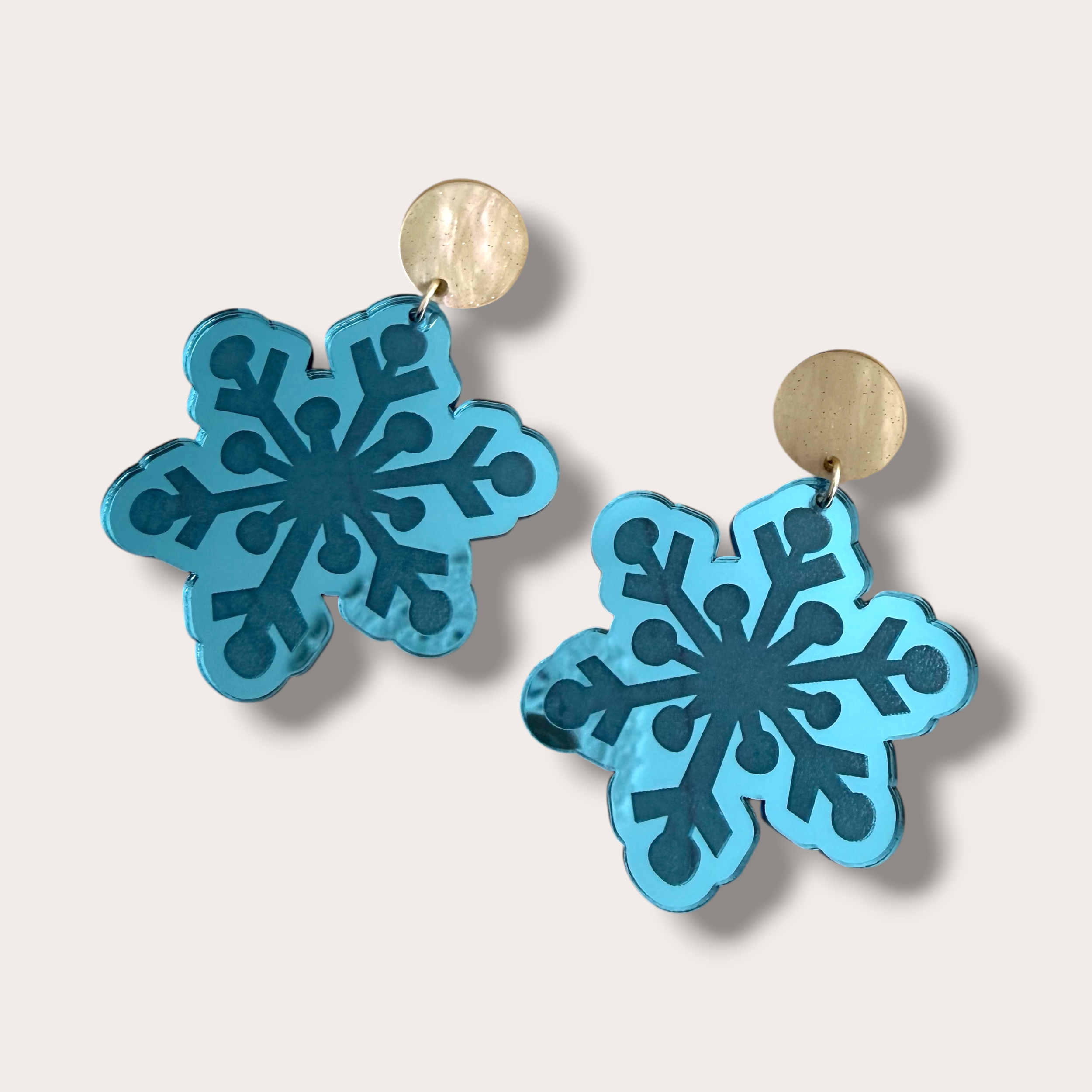 Danilova, La Vidriola, Snowflakes Falling on my Ears, Acrylic Earrings1.PNG