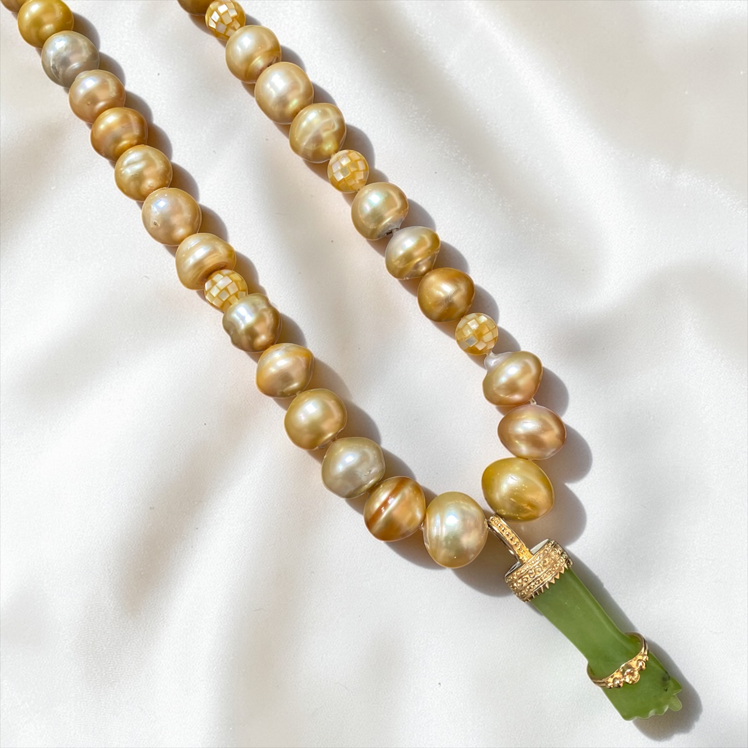 By Danilova, Gold Pearl, Peridot & Yellow Sapphire Pendant Necklace18.PNG