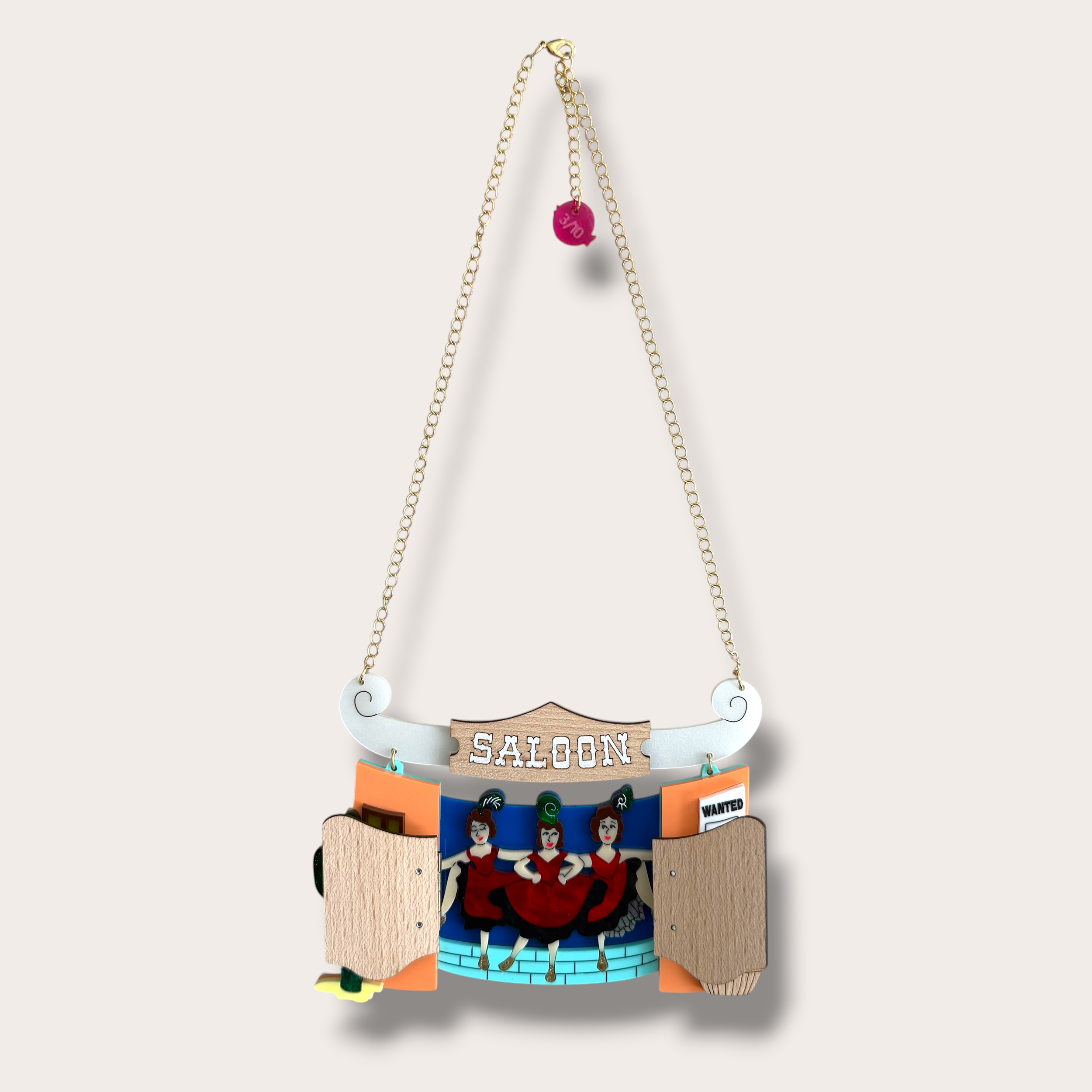 Danilova, La Vidriola, Open the Saloon Doors, Interactive Acrylic Necklace3.PNG
