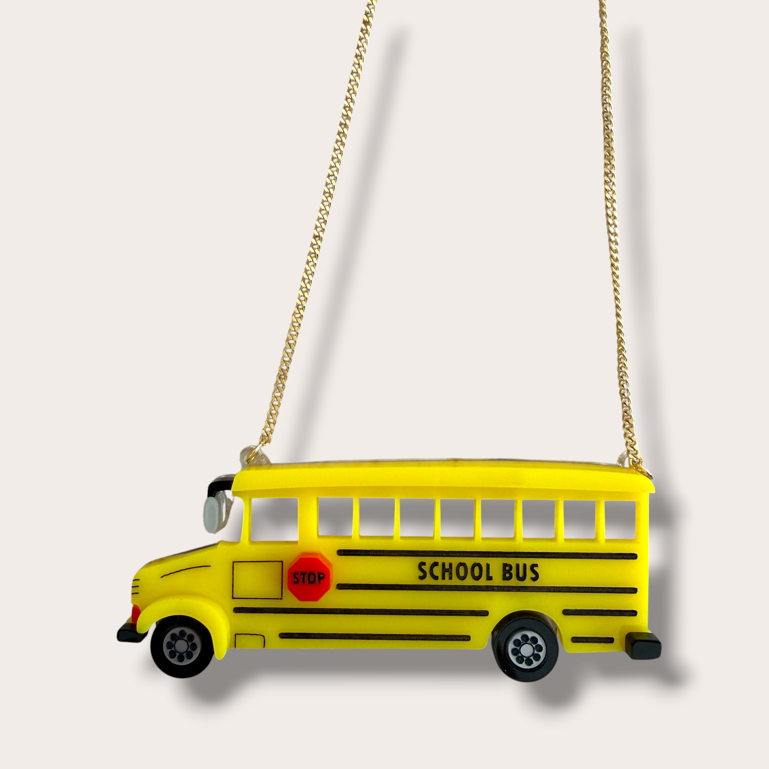 Danilova, La Vidriola, School Bus, Acrylic Necklace4.PNG