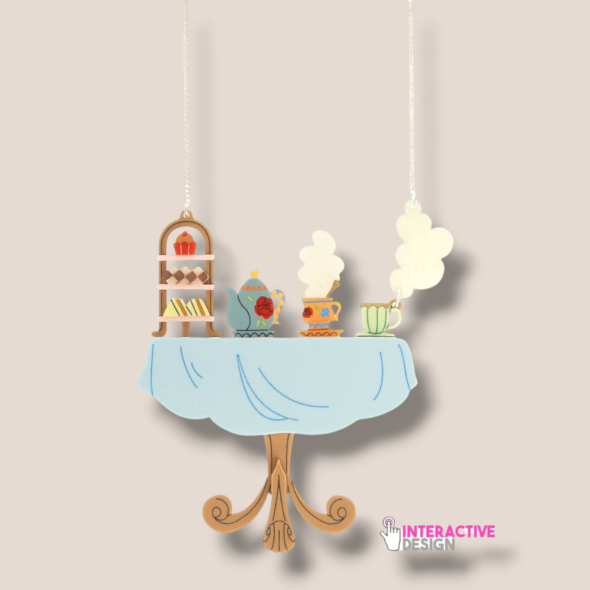 Danilova, La Vidriola, Floral Tea Set, Acrylic Table Necklace Insert Pack1.PNG